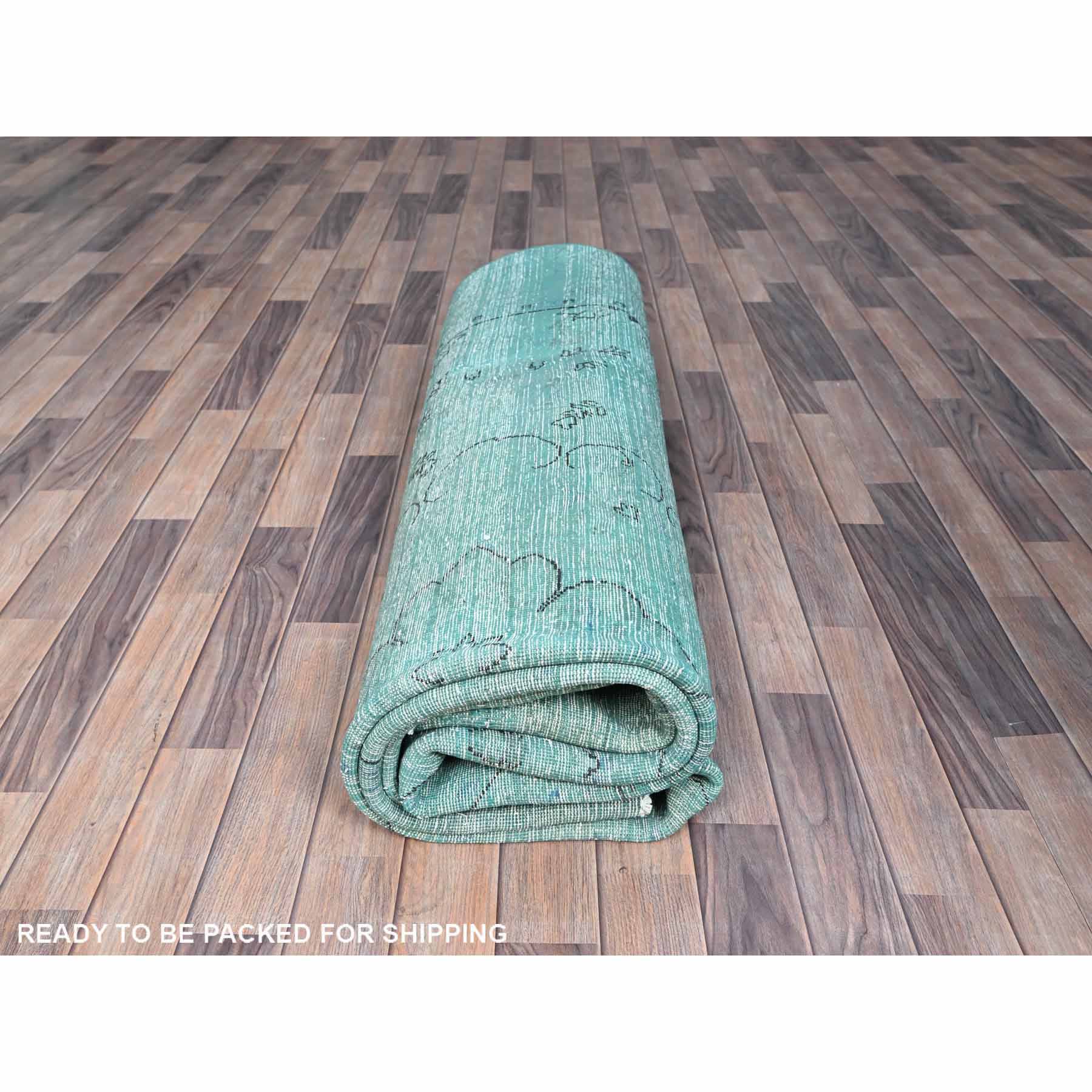 Overdyed-Vintage-Hand-Knotted-Rug-434660