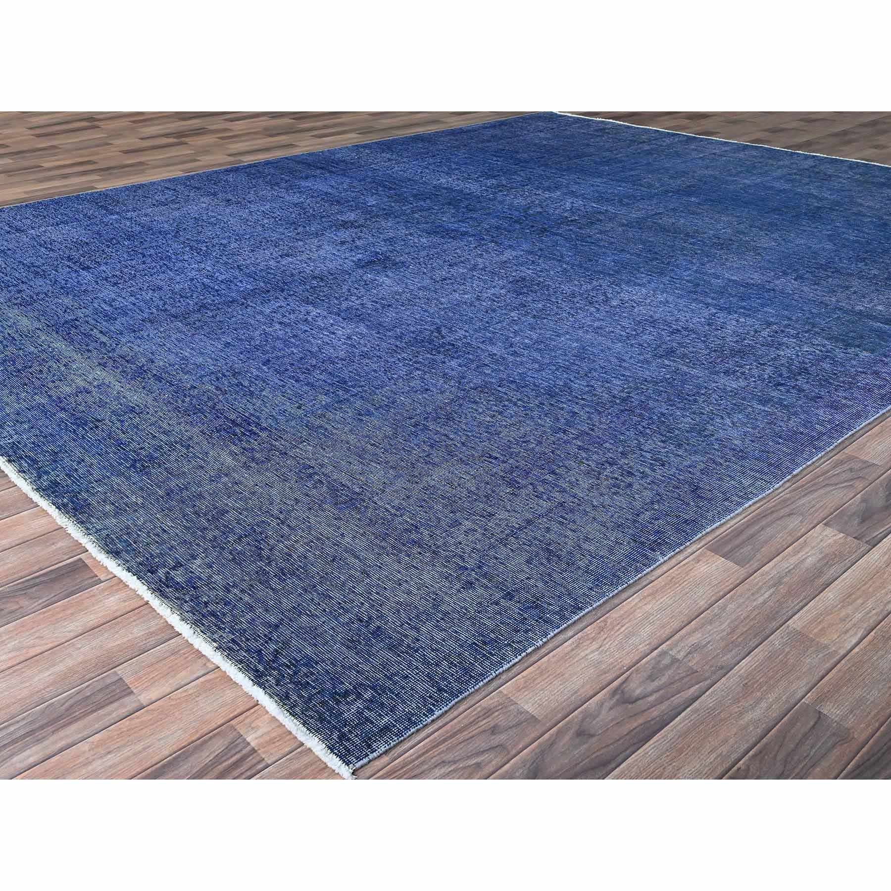 Overdyed-Vintage-Hand-Knotted-Rug-434665