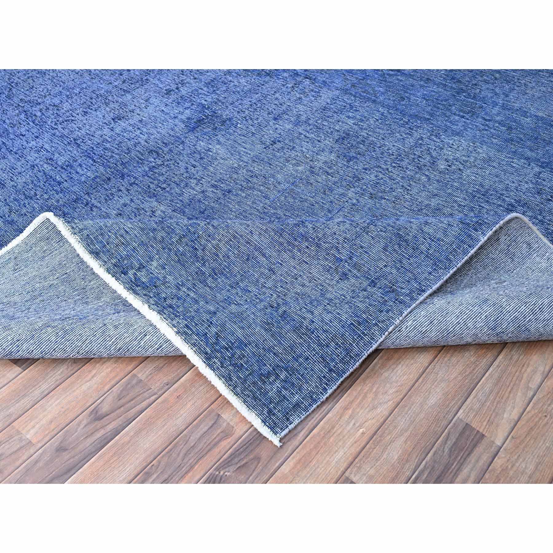 Overdyed-Vintage-Hand-Knotted-Rug-434665