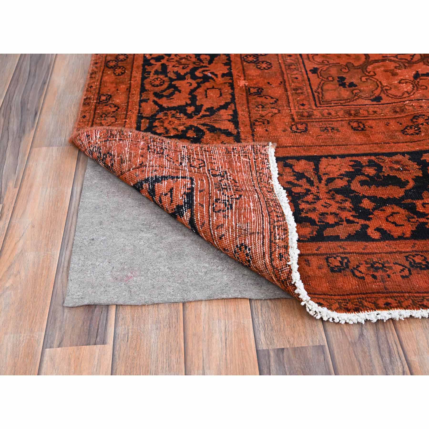 Overdyed-Vintage-Hand-Knotted-Rug-434670