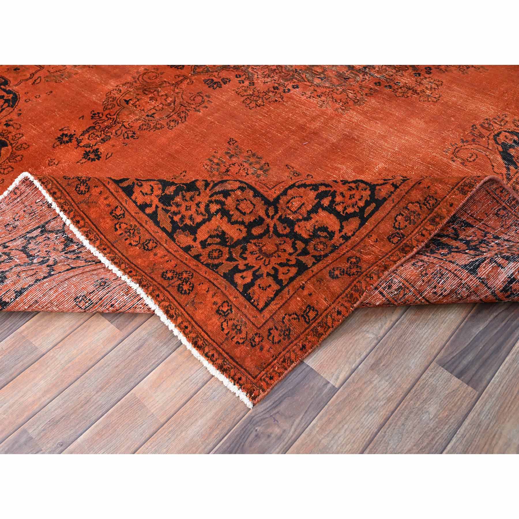 Overdyed-Vintage-Hand-Knotted-Rug-434670