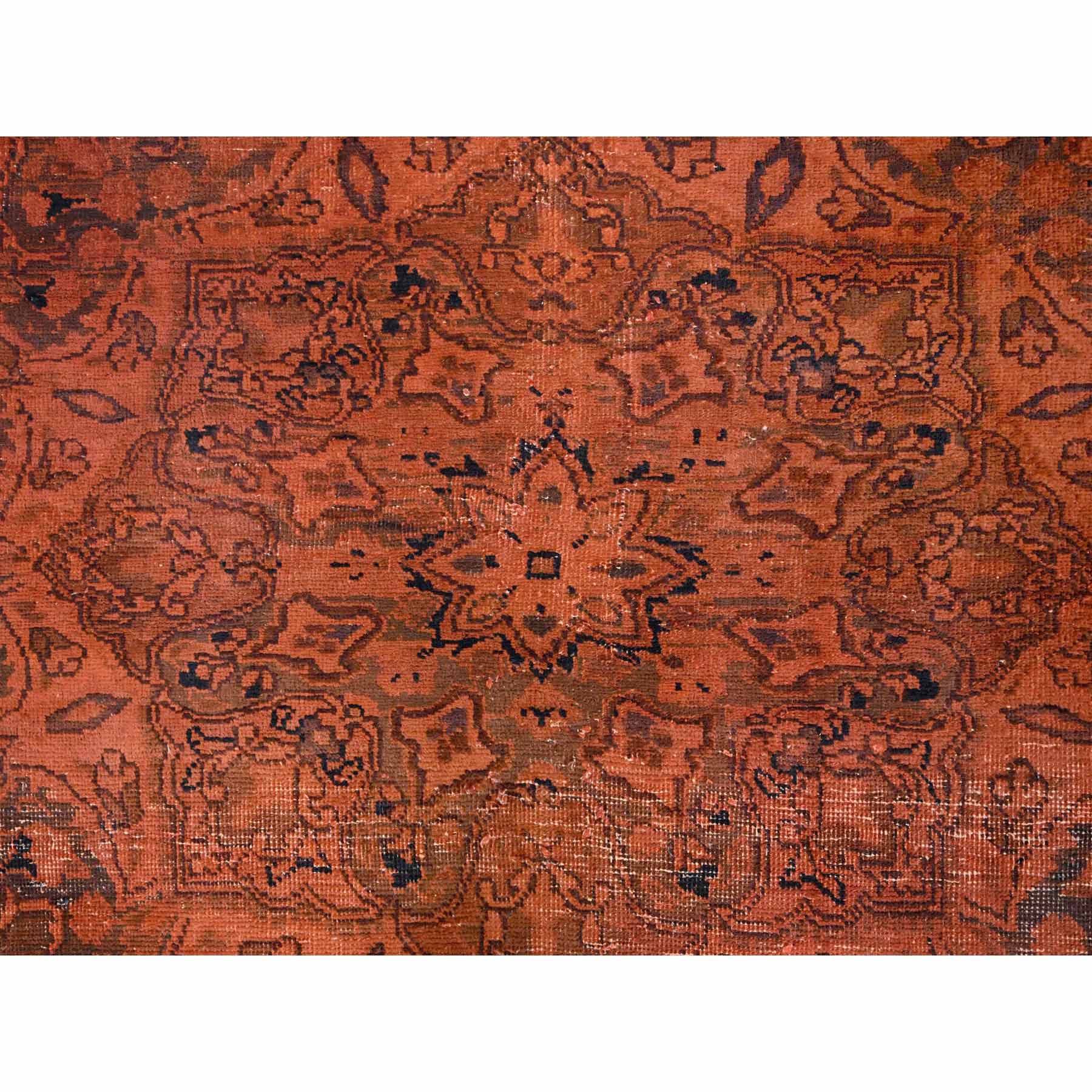 Overdyed-Vintage-Hand-Knotted-Rug-434670