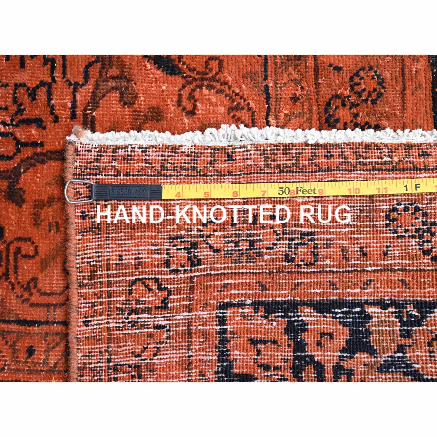 Overdyed-Vintage-Hand-Knotted-Rug-434670