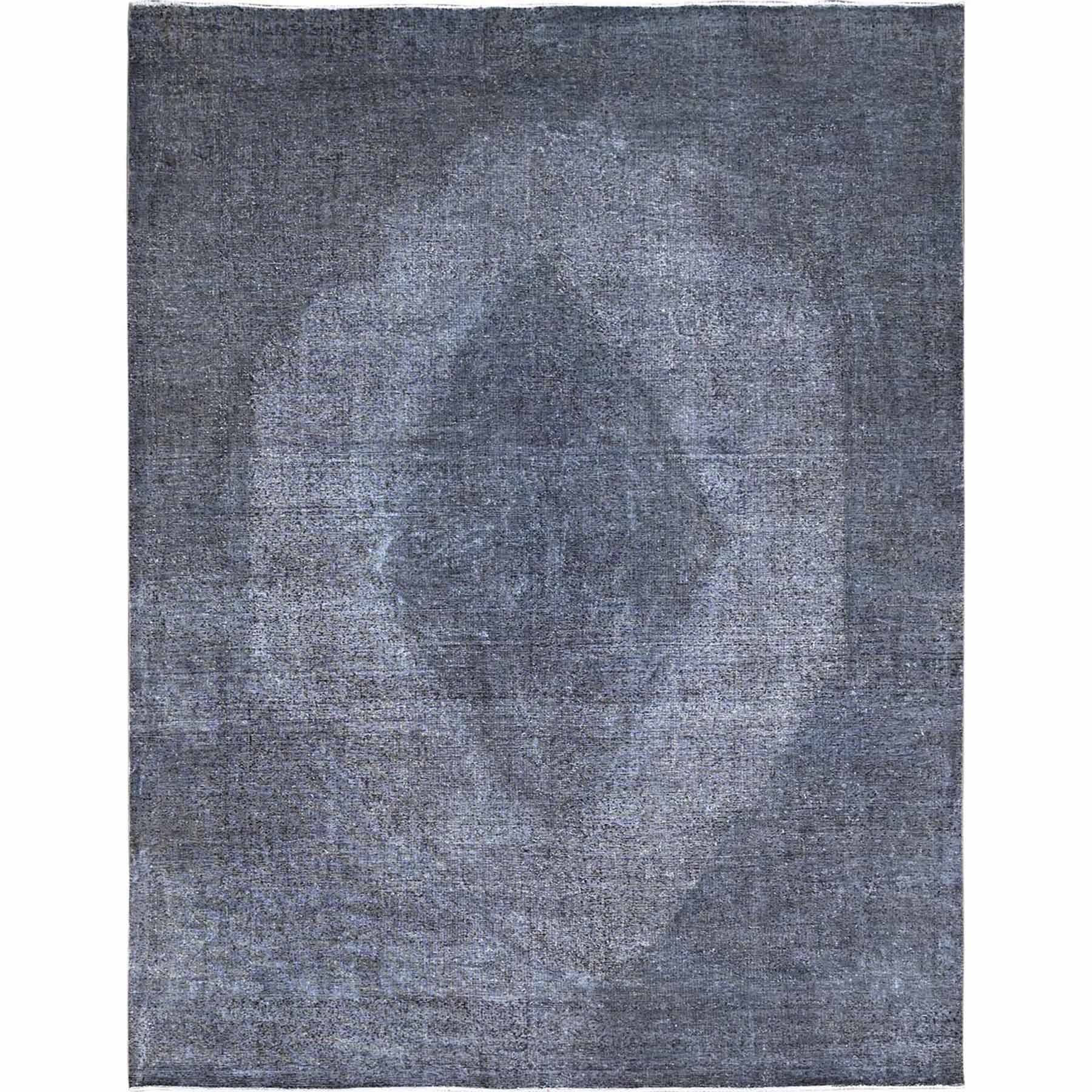 Overdyed-Vintage-Hand-Knotted-Rug-434675