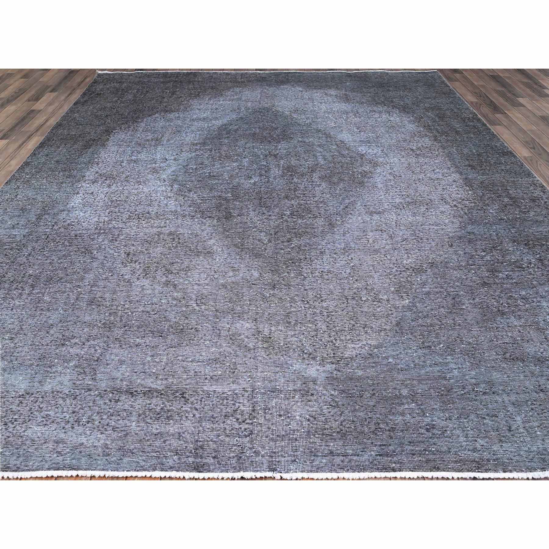 Overdyed-Vintage-Hand-Knotted-Rug-434675