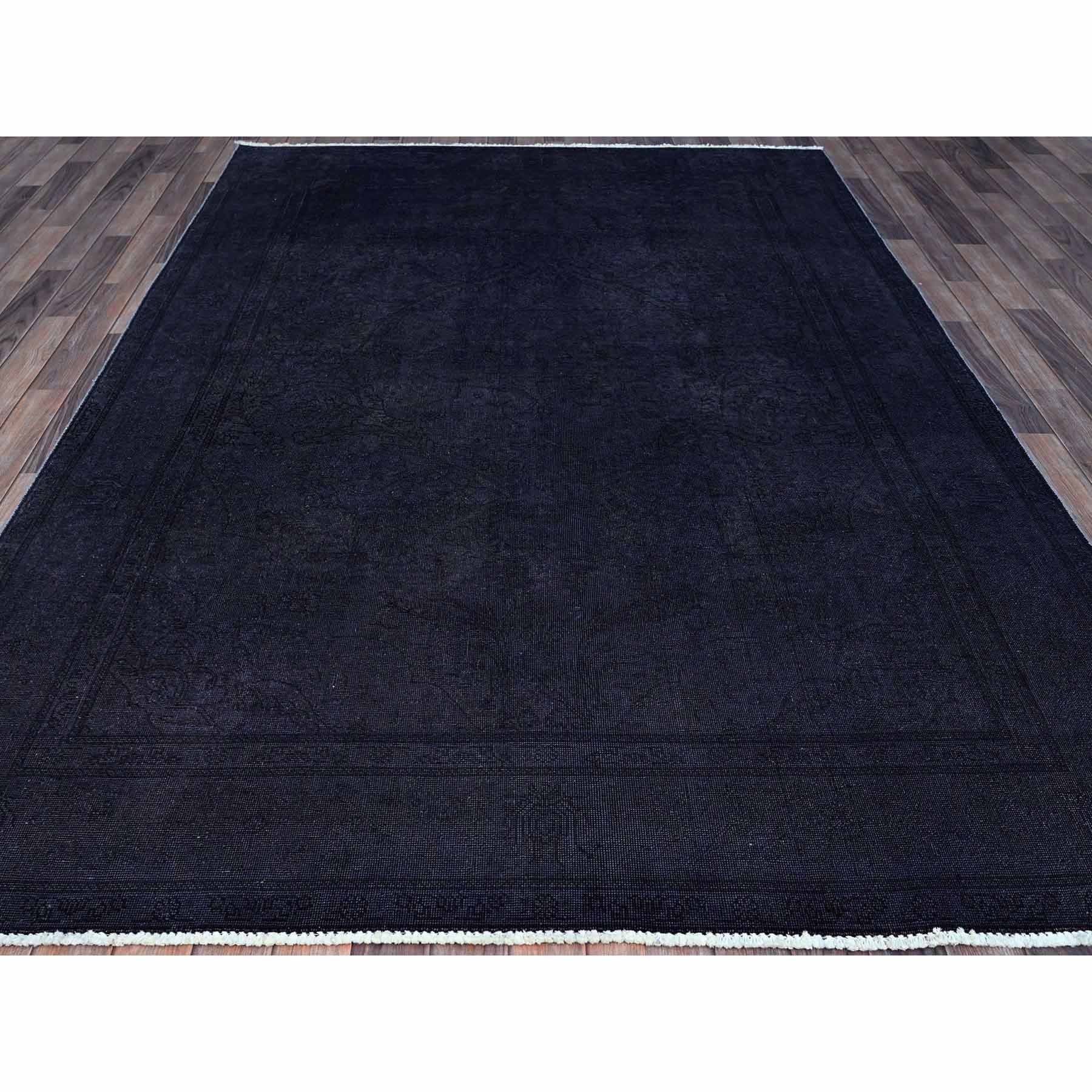 Overdyed-Vintage-Hand-Knotted-Rug-434680