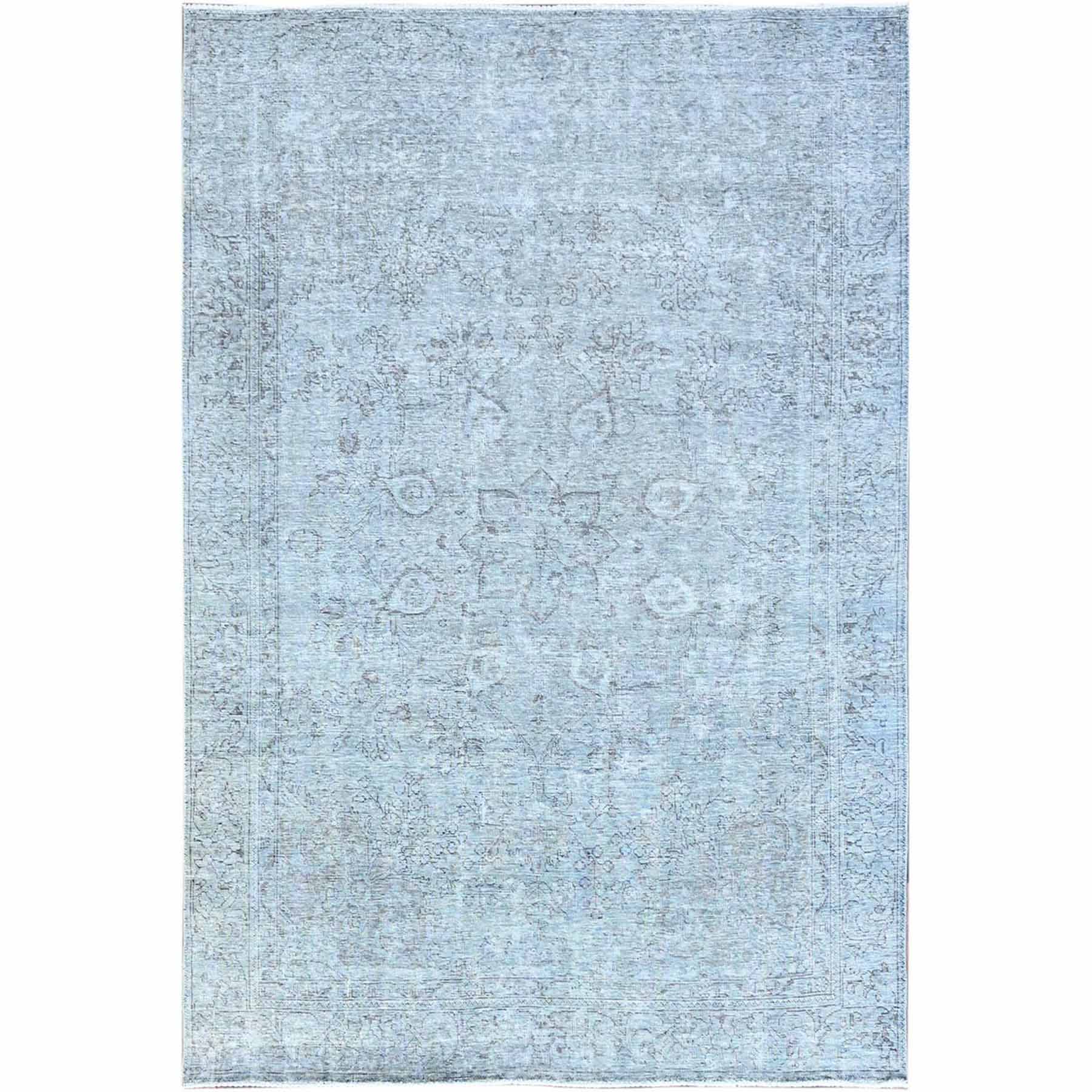 Overdyed-Vintage-Hand-Knotted-Rug-434690