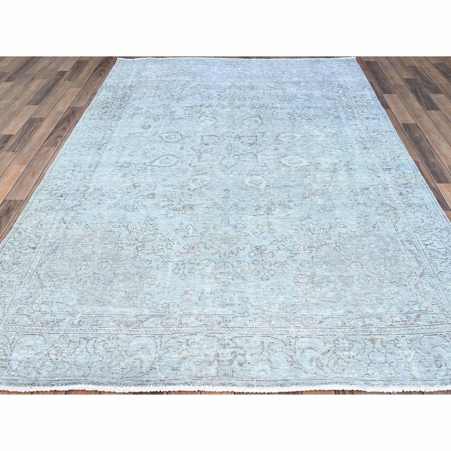 Overdyed-Vintage-Hand-Knotted-Rug-434690