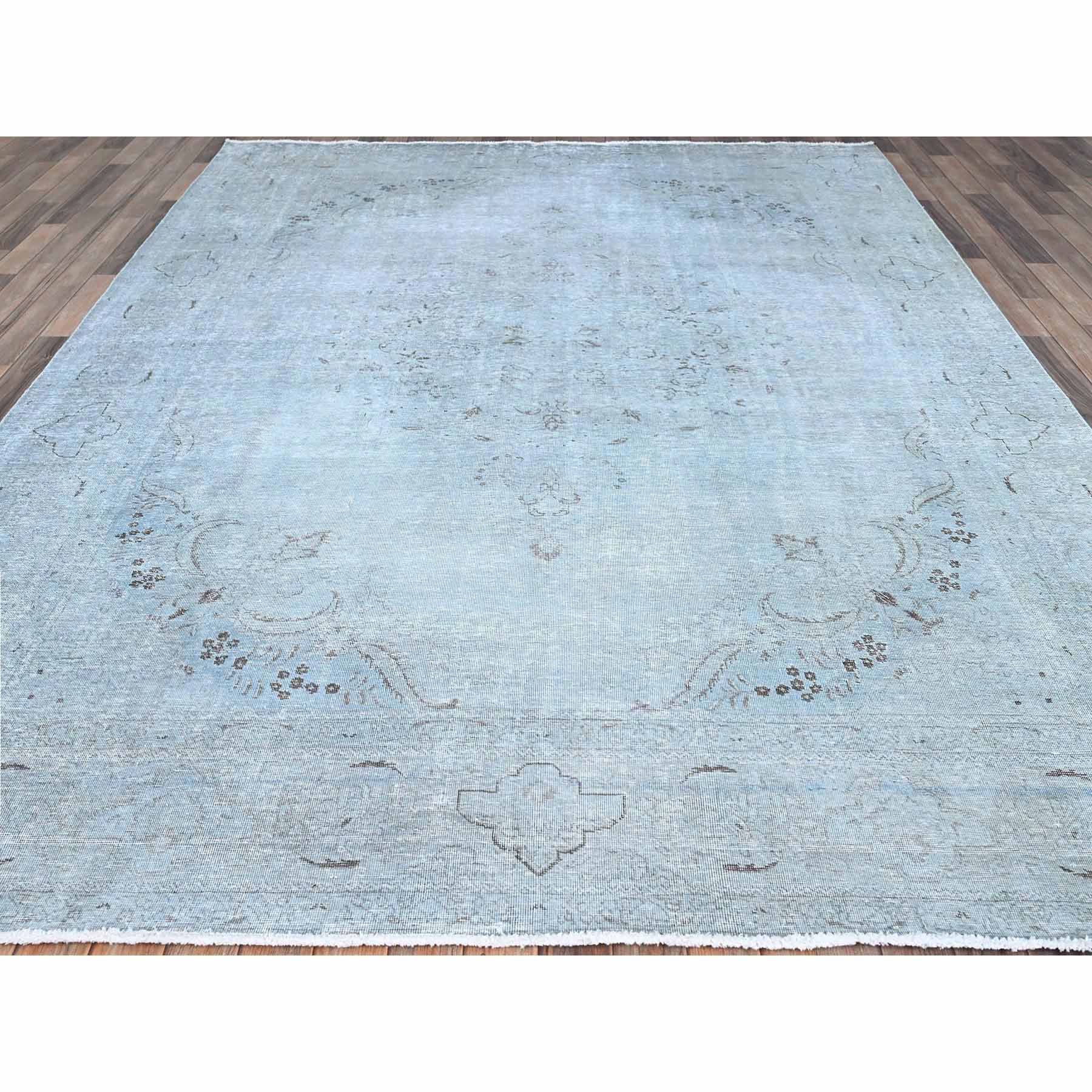 Overdyed-Vintage-Hand-Knotted-Rug-434695