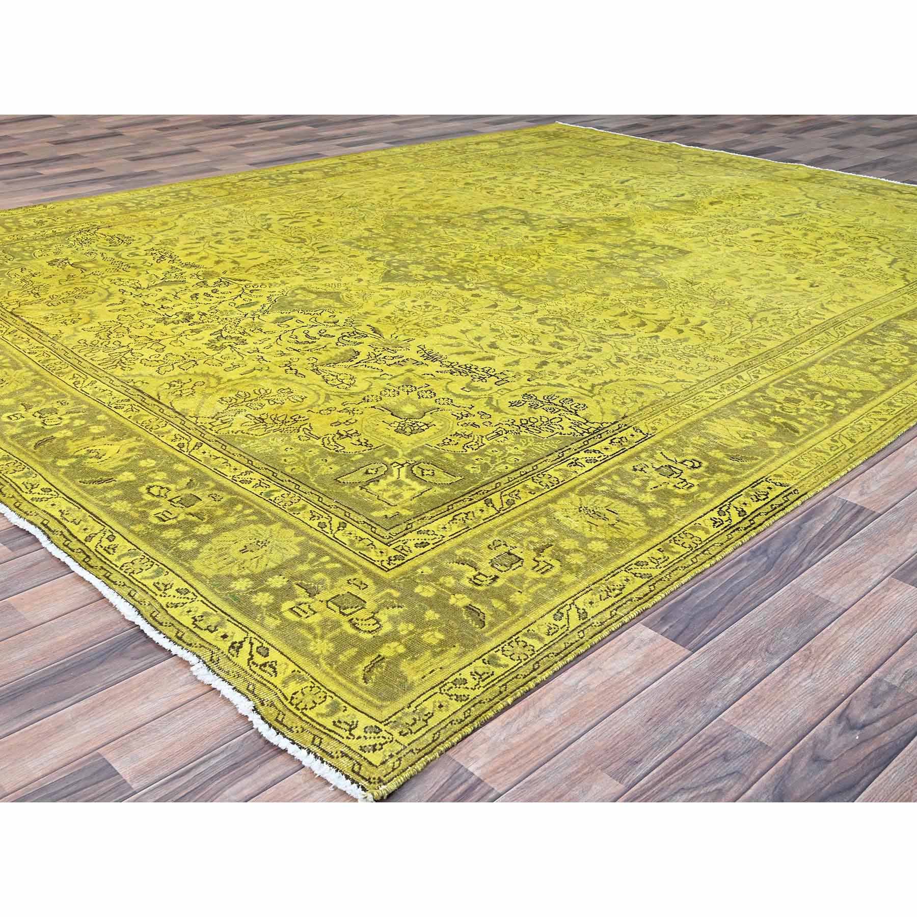 Overdyed-Vintage-Hand-Knotted-Rug-434710