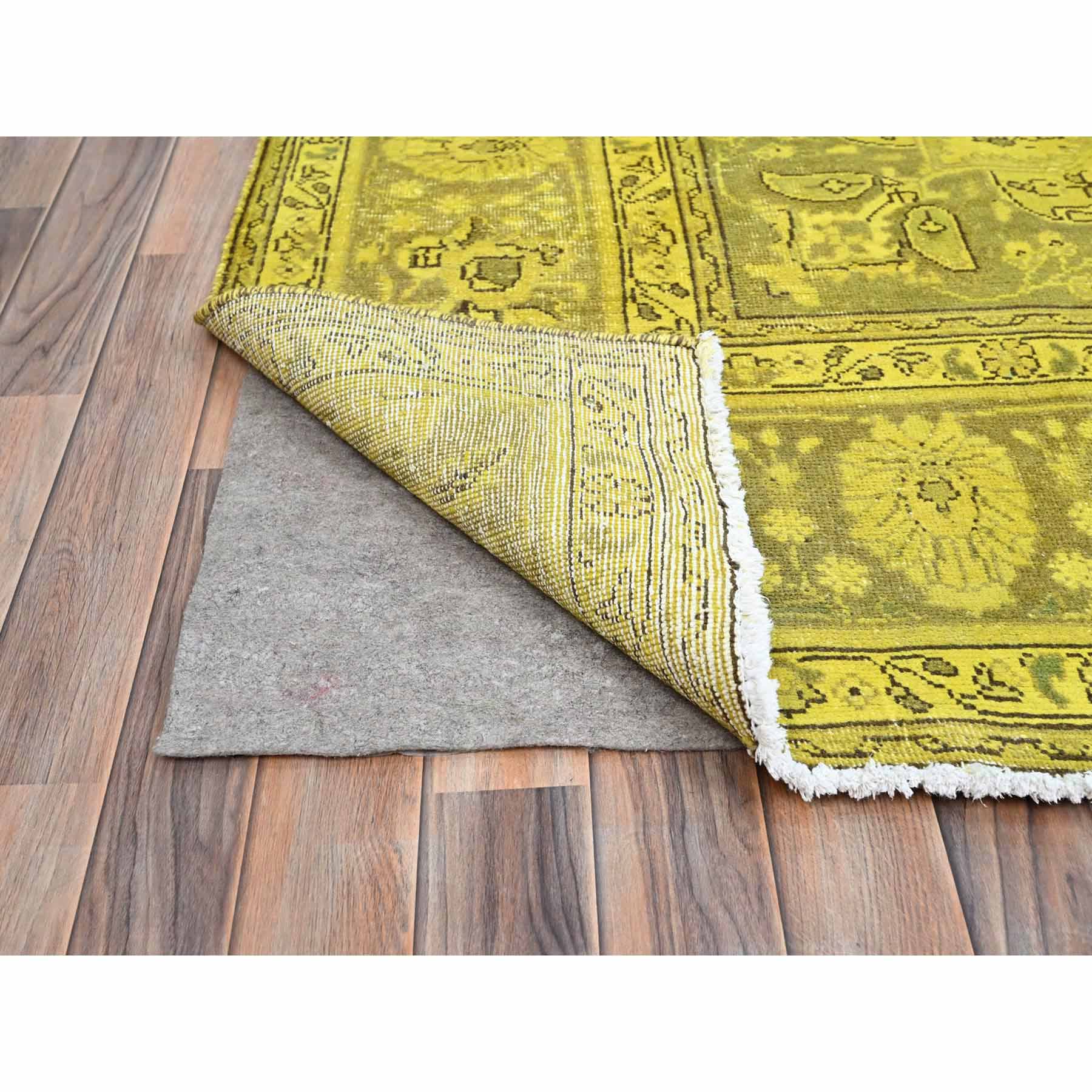 Overdyed-Vintage-Hand-Knotted-Rug-434710