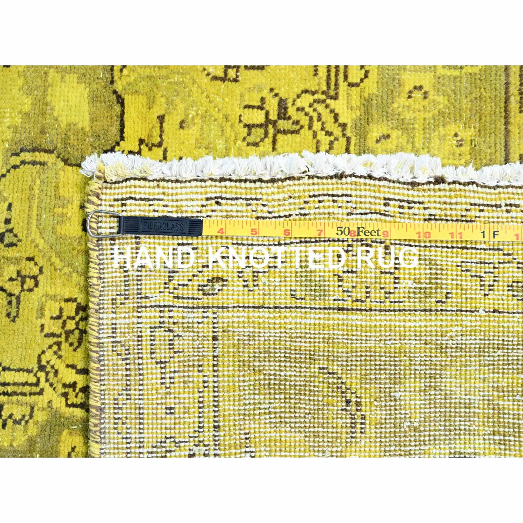 Overdyed-Vintage-Hand-Knotted-Rug-434710