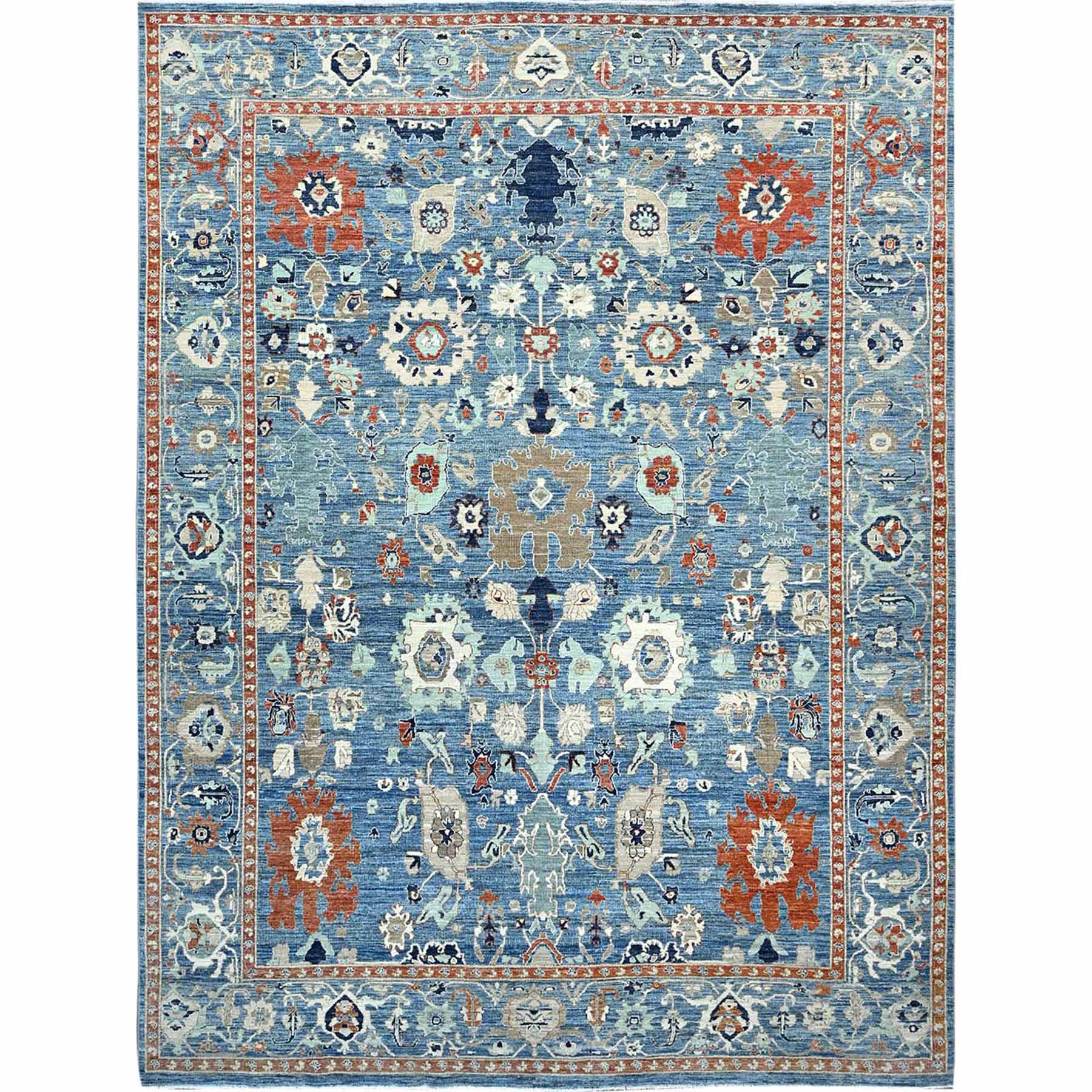 Overdyed-Vintage-Hand-Knotted-Rug-434715