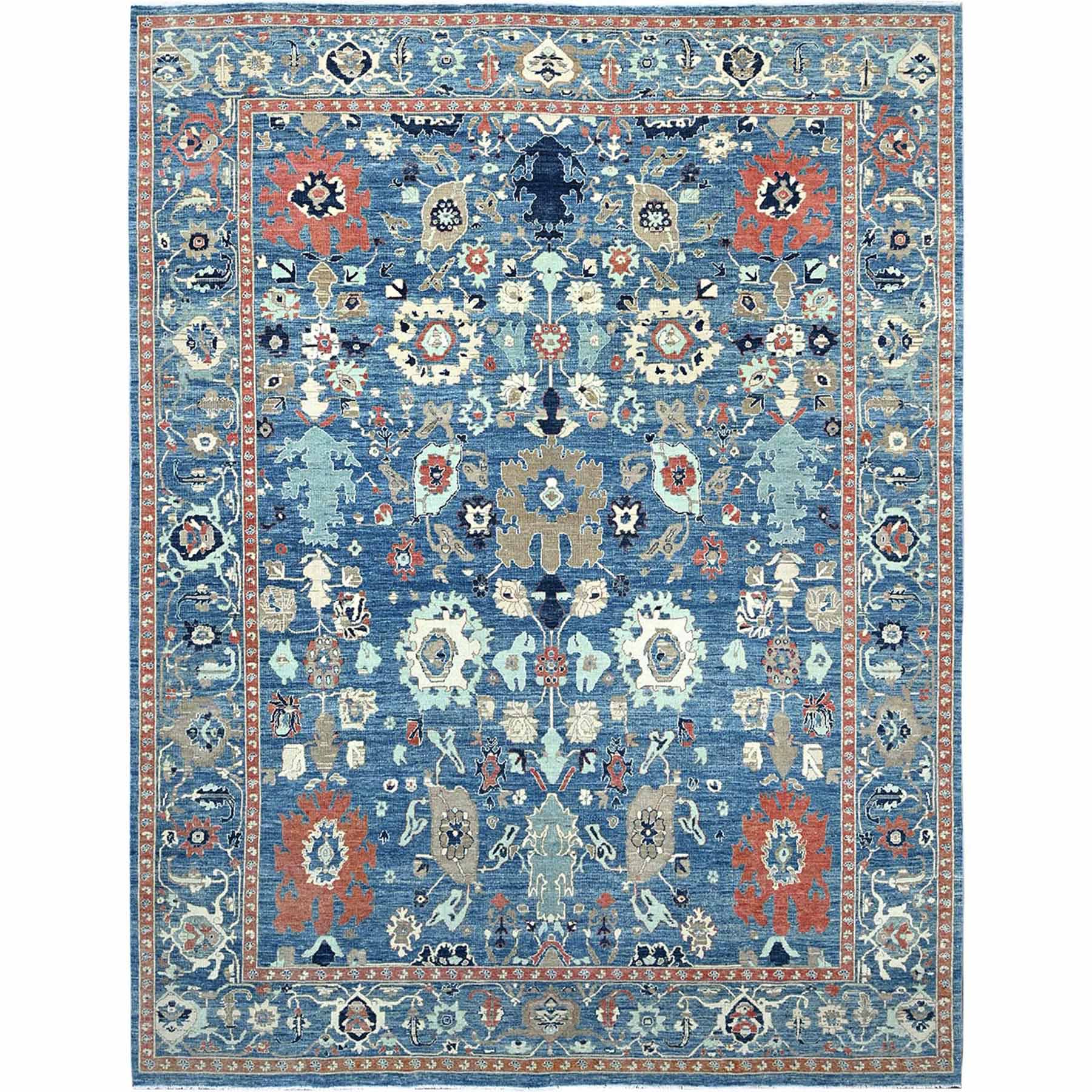 Overdyed-Vintage-Hand-Knotted-Rug-434720