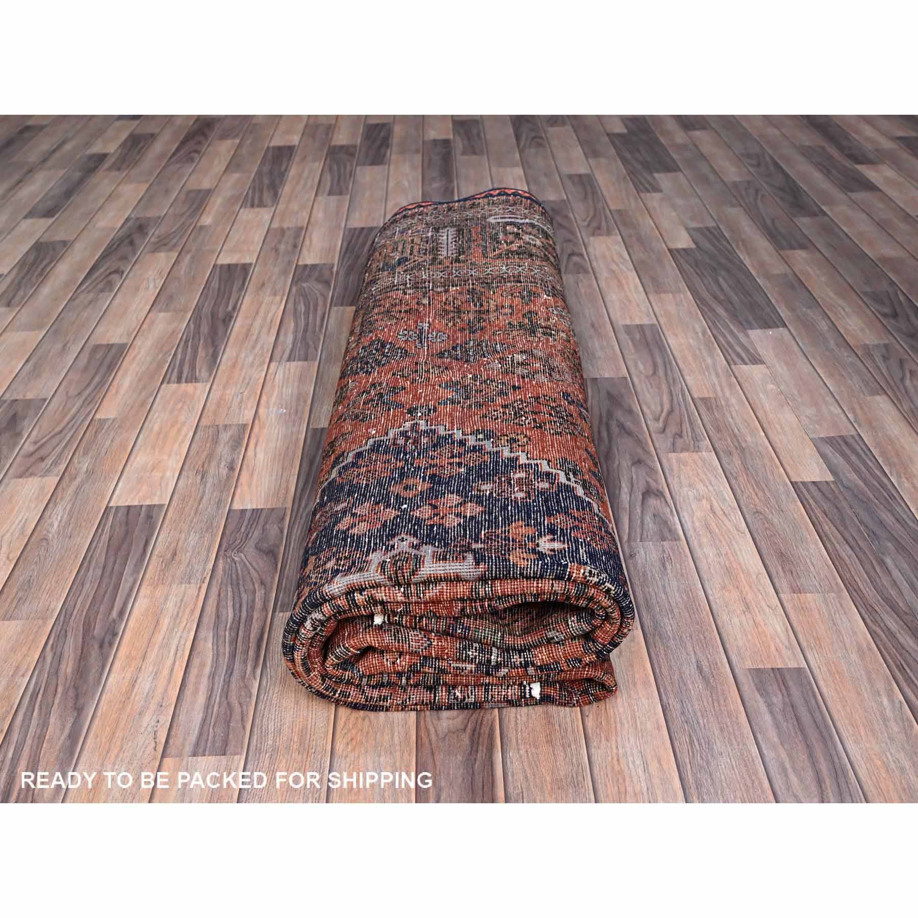 Overdyed-Vintage-Hand-Knotted-Rug-433075