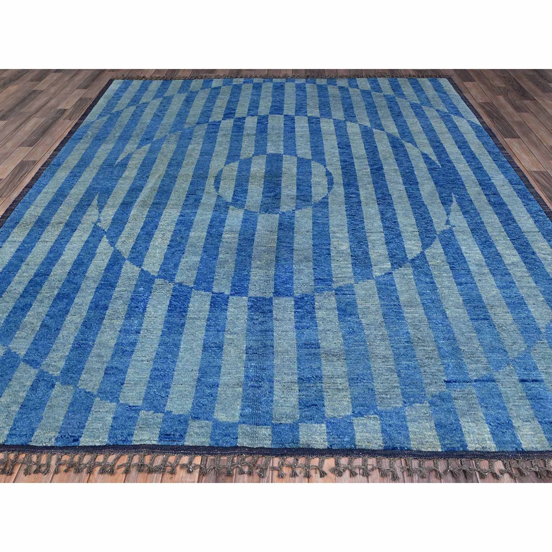 Tribal-Geometric-Hand-Knotted-Rug-432505