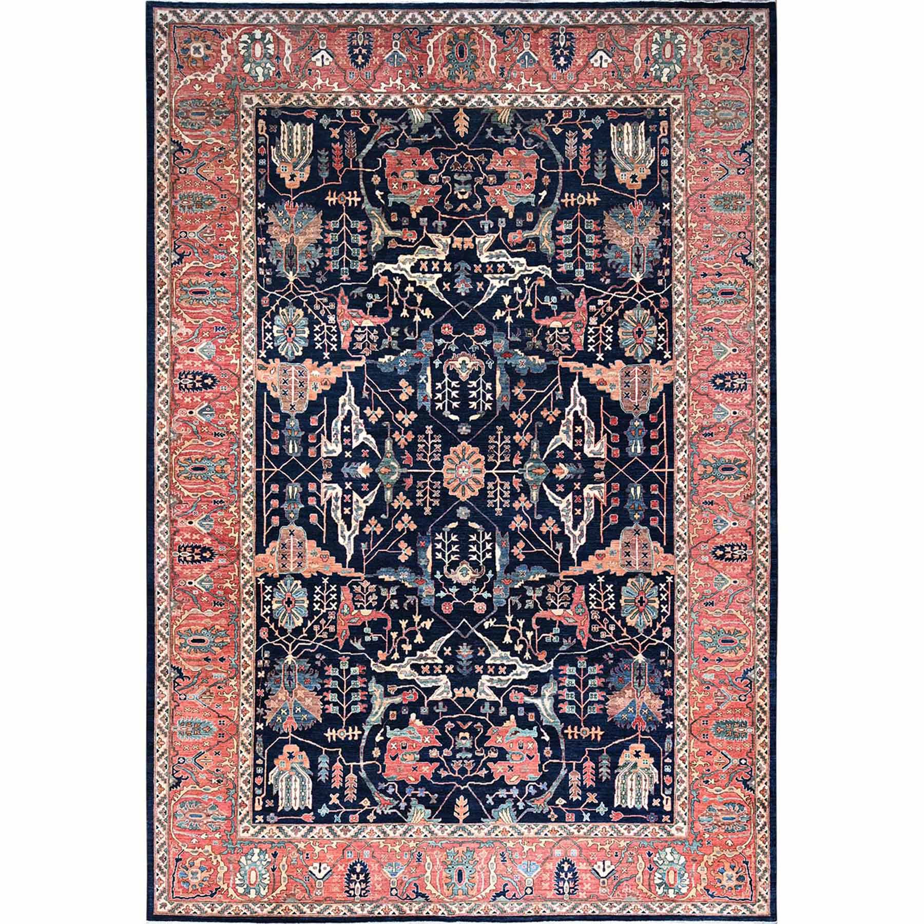 Tribal-Geometric-Hand-Knotted-Rug-432865