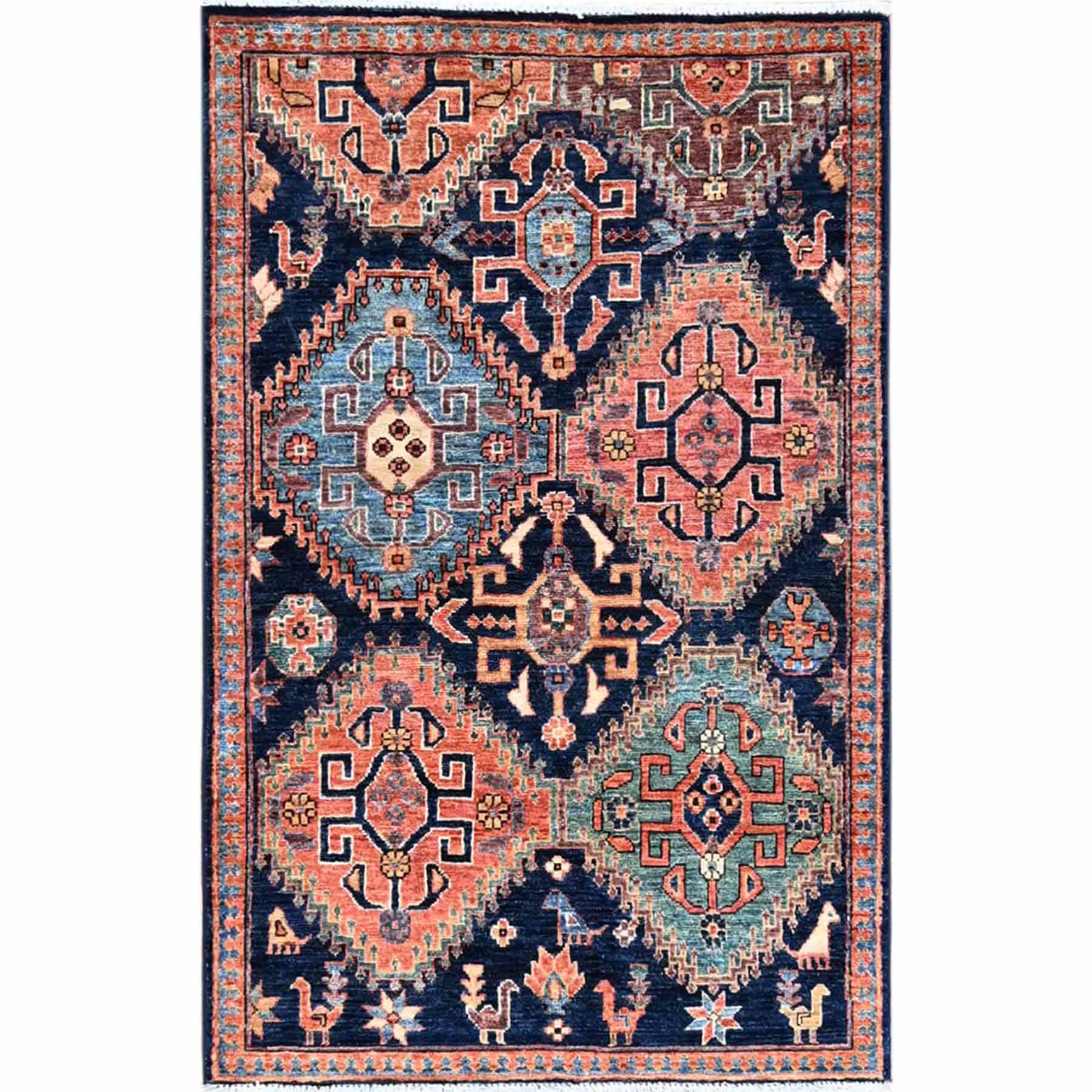 Tribal-Geometric-Hand-Knotted-Rug-433045