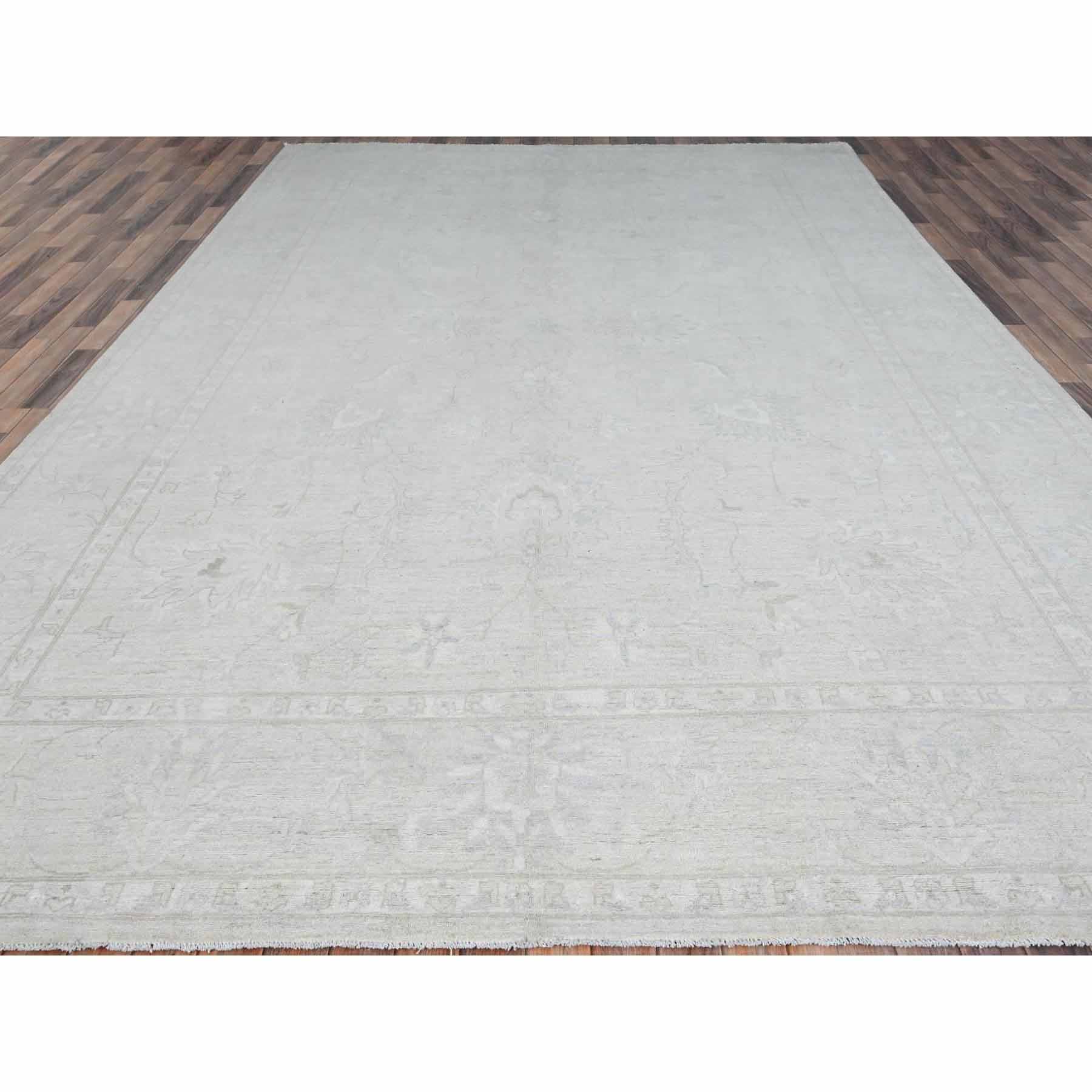 White-Wash-Vintage-Silver-Wash-Hand-Knotted-Rug-433530