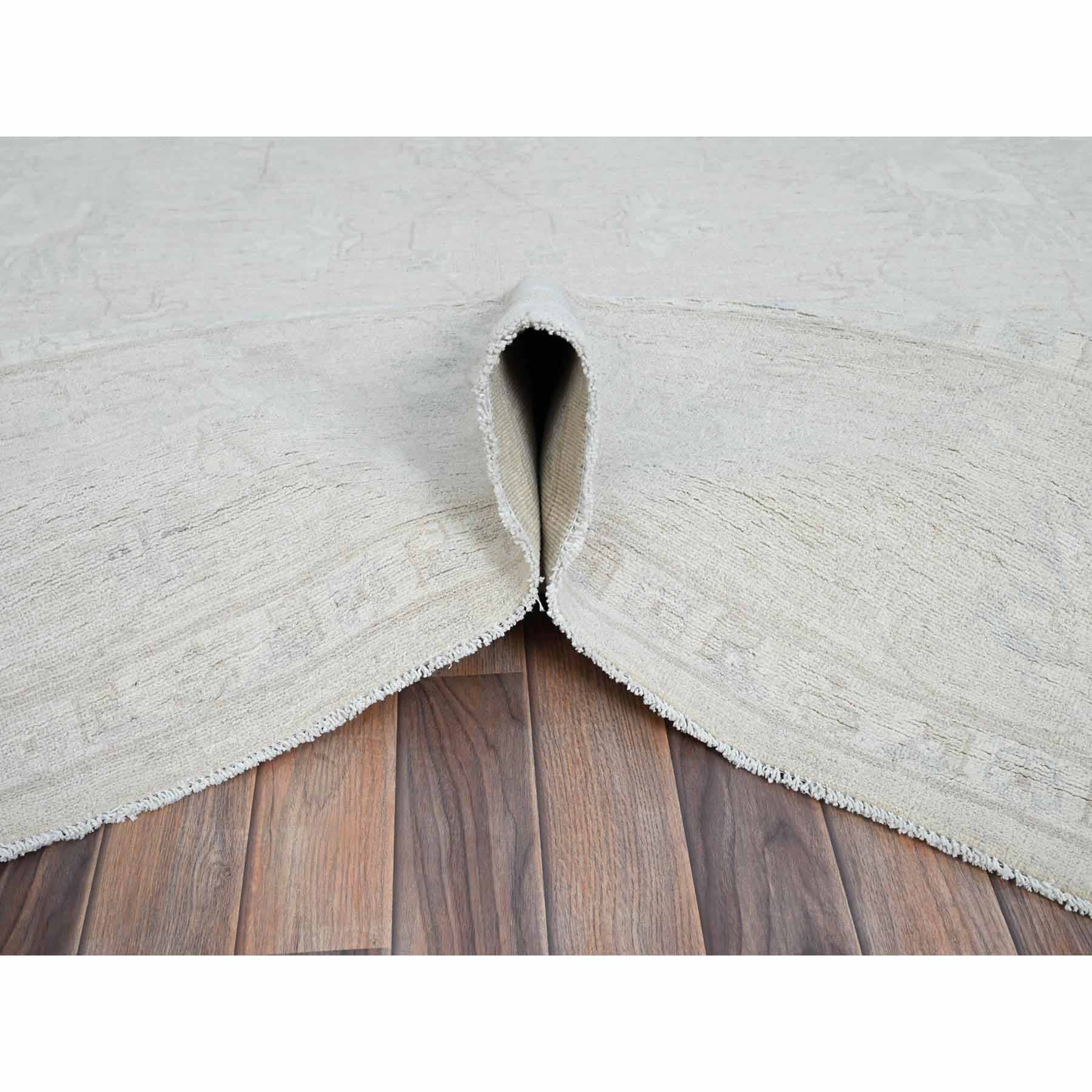 White-Wash-Vintage-Silver-Wash-Hand-Knotted-Rug-433530