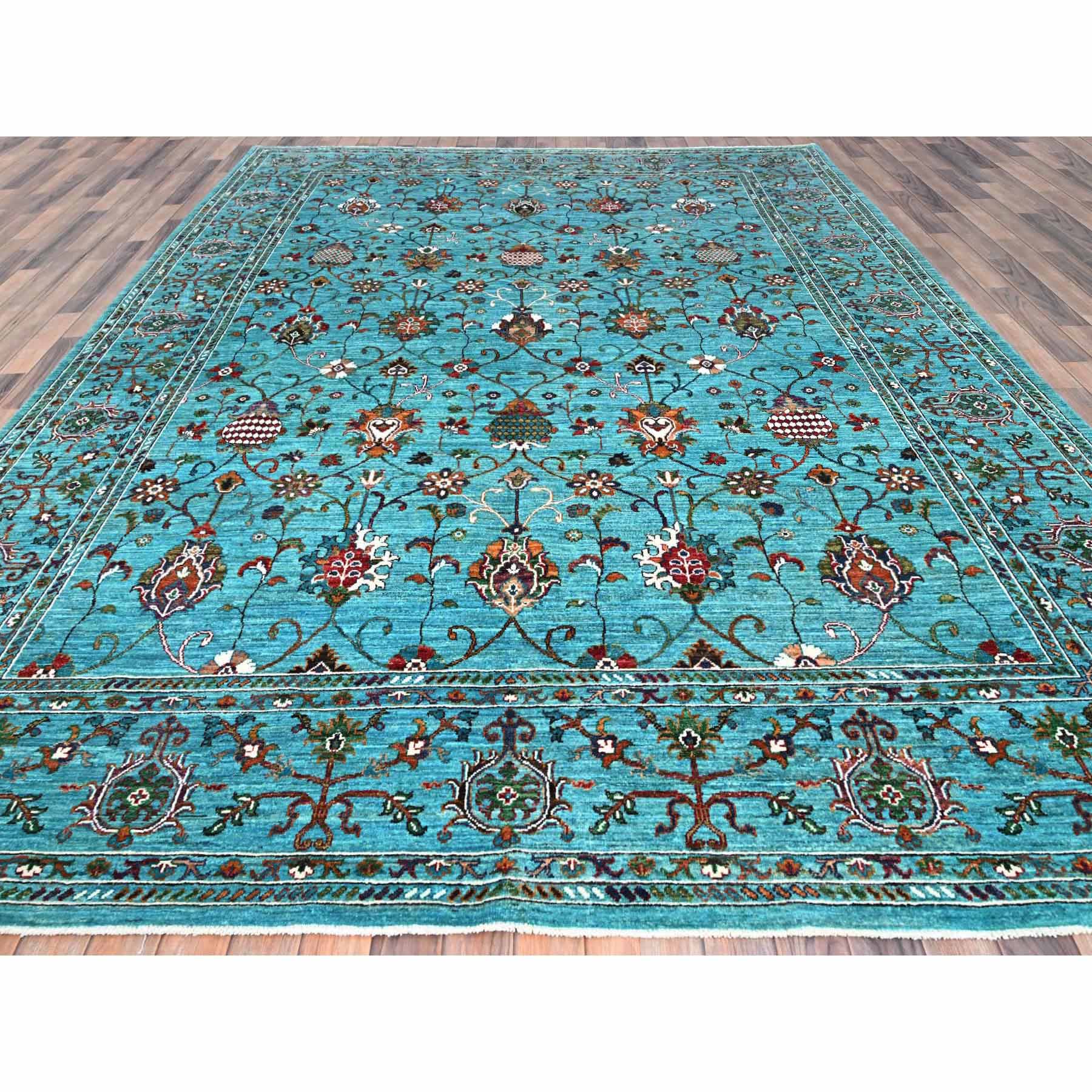 Tribal-Geometric-Hand-Knotted-Rug-433590