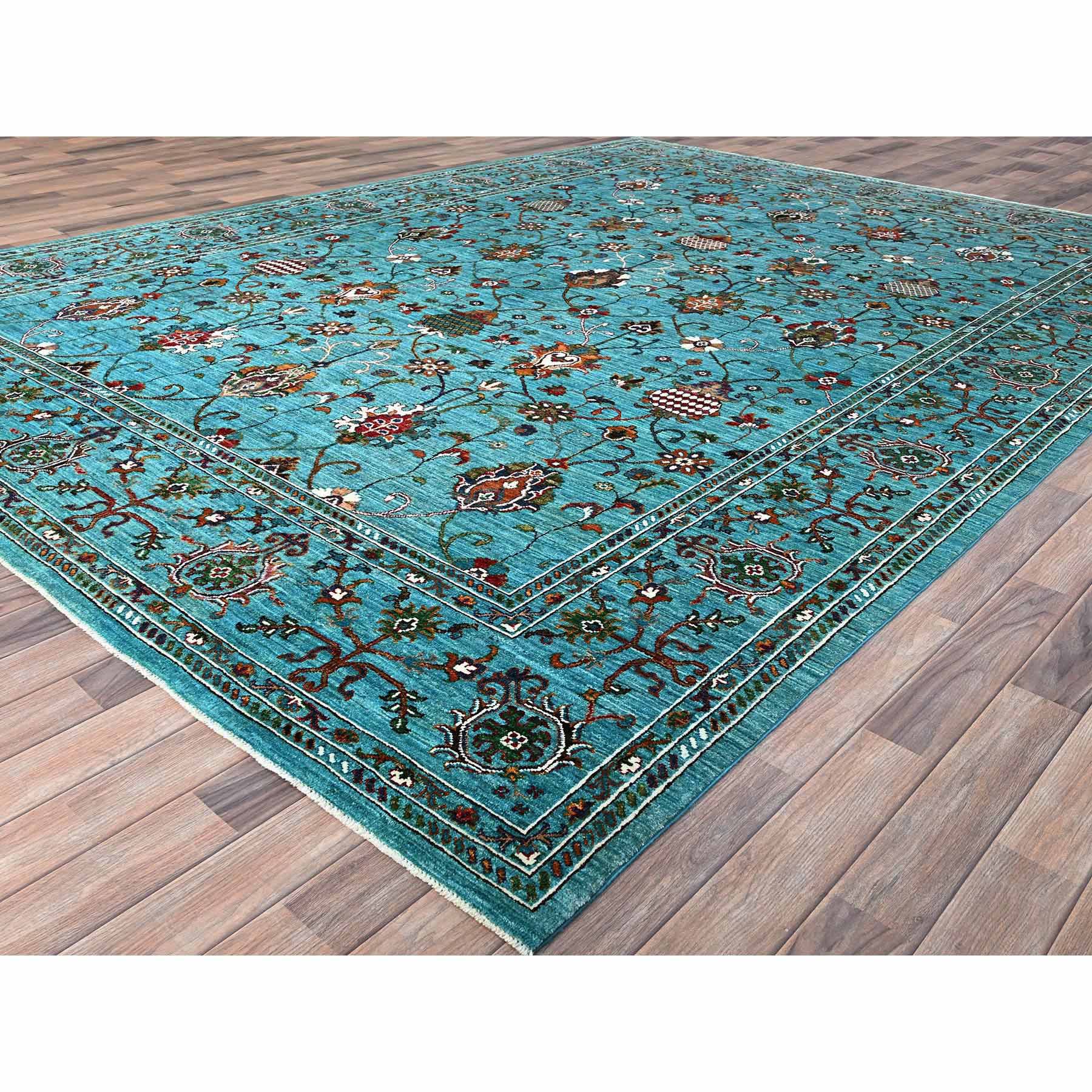 Tribal-Geometric-Hand-Knotted-Rug-433590