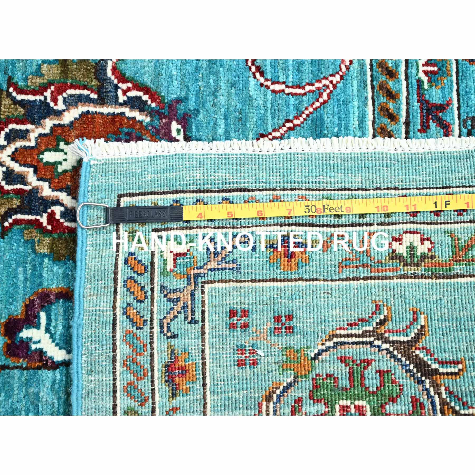 Tribal-Geometric-Hand-Knotted-Rug-433590