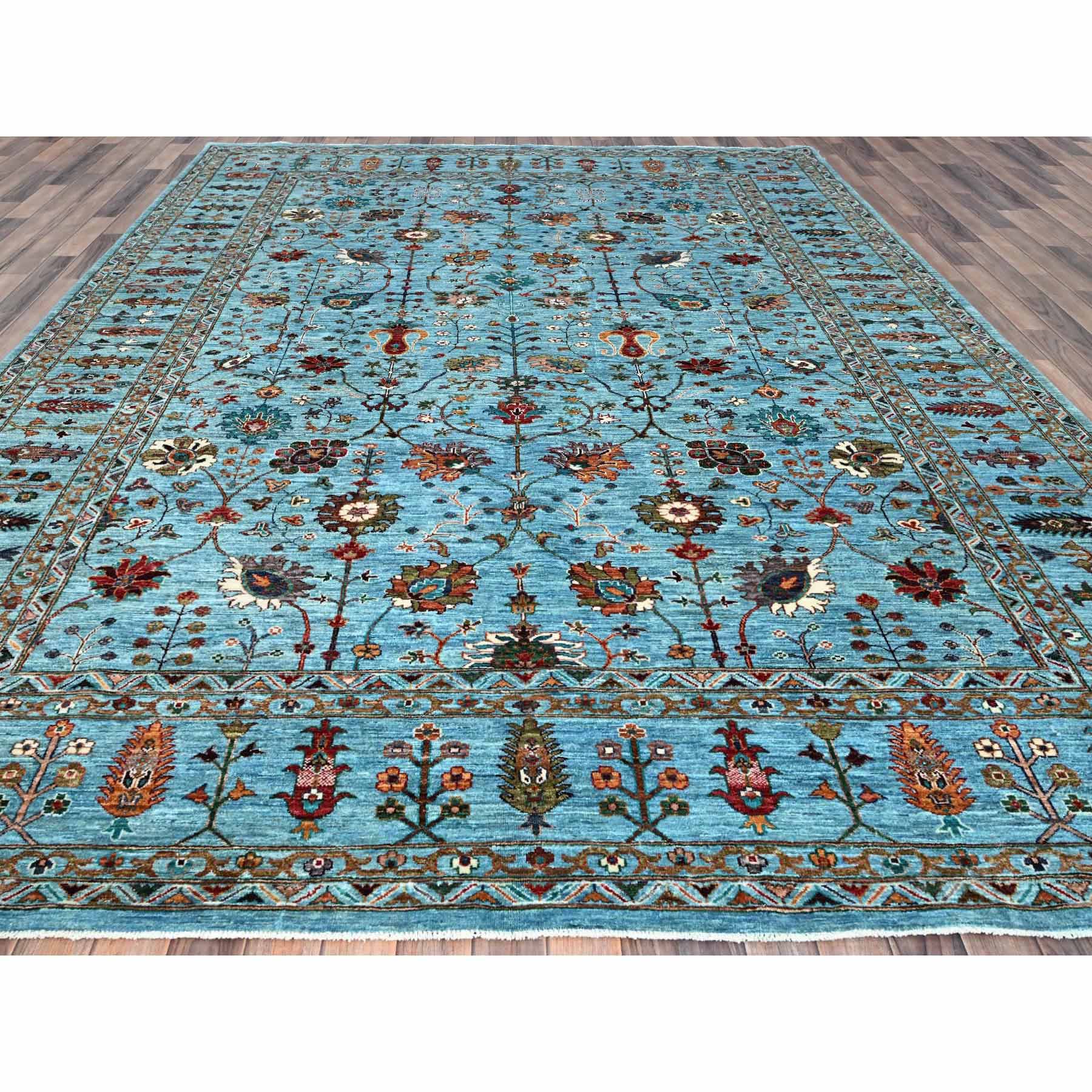 Tribal-Geometric-Hand-Knotted-Rug-433595