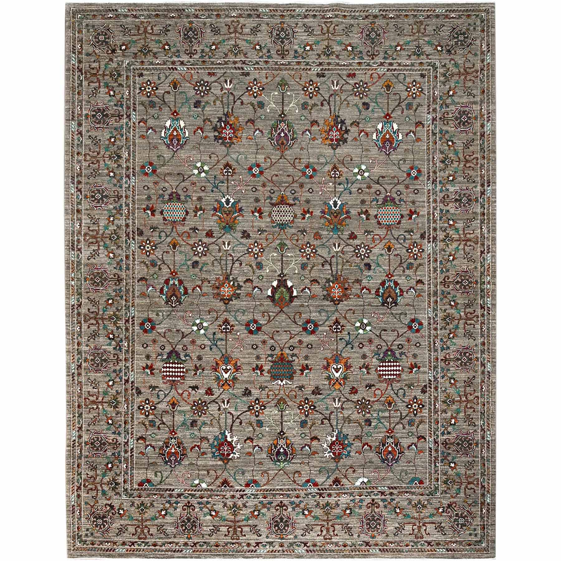 Tribal-Geometric-Hand-Knotted-Rug-433600