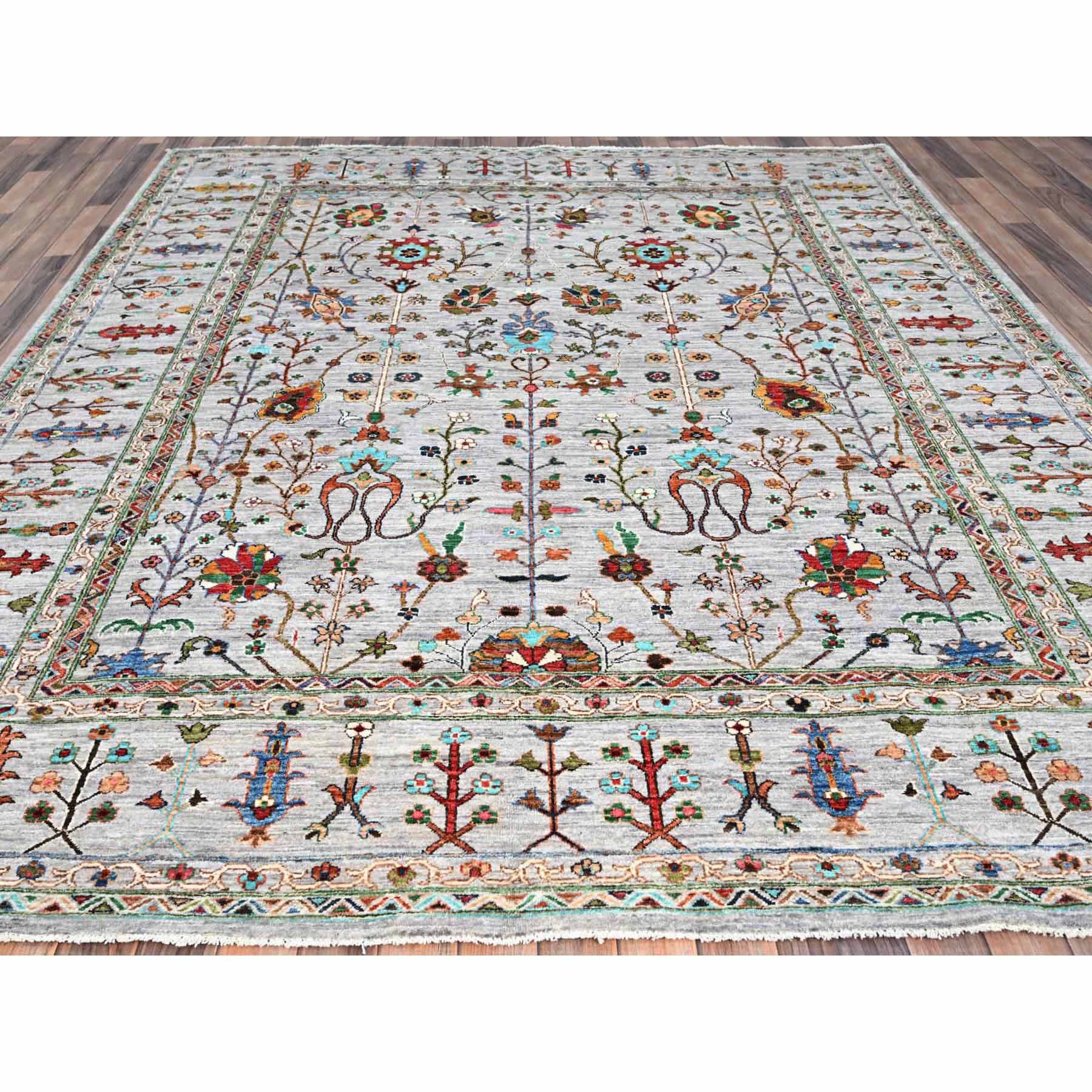 Tribal-Geometric-Hand-Knotted-Rug-433610