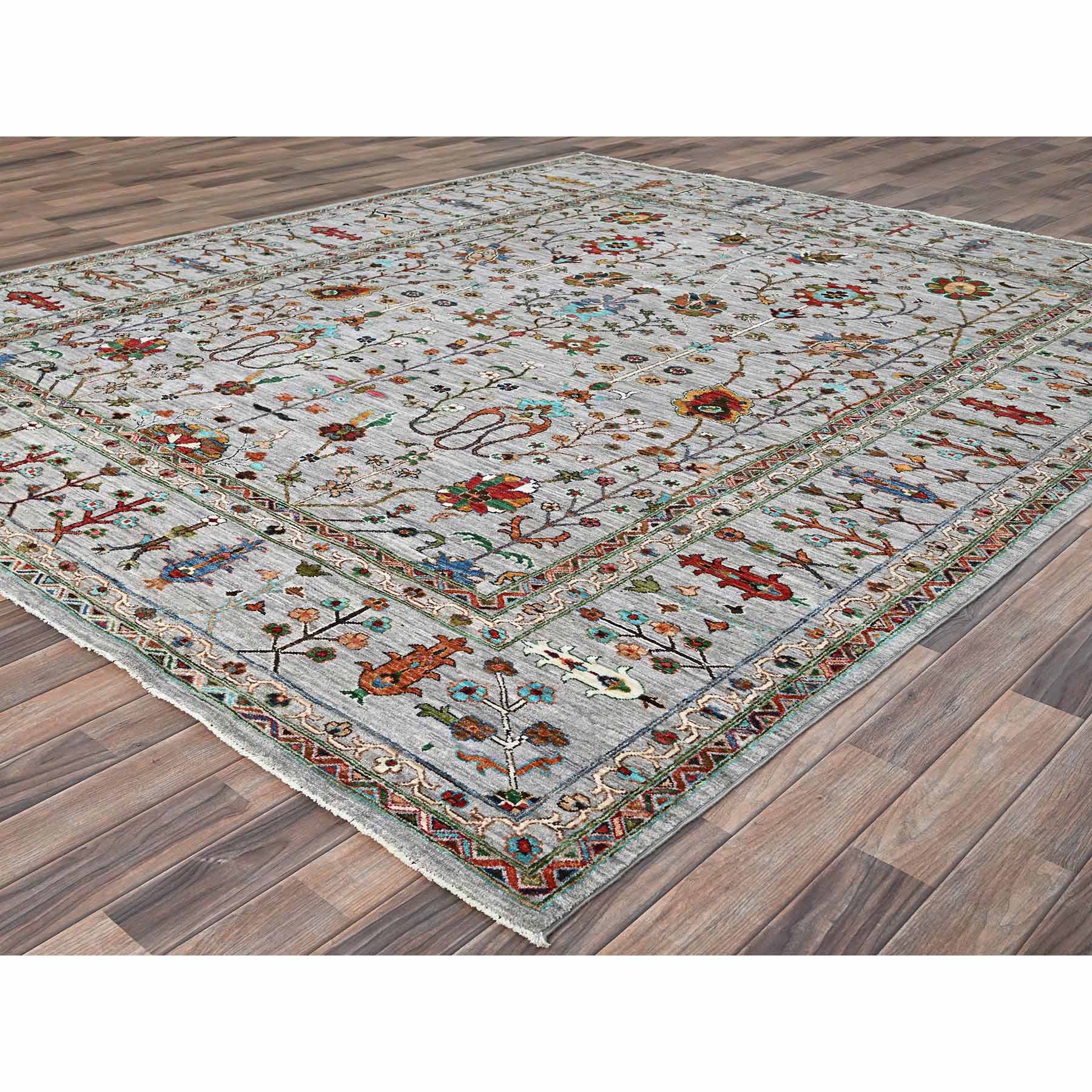 Tribal-Geometric-Hand-Knotted-Rug-433610