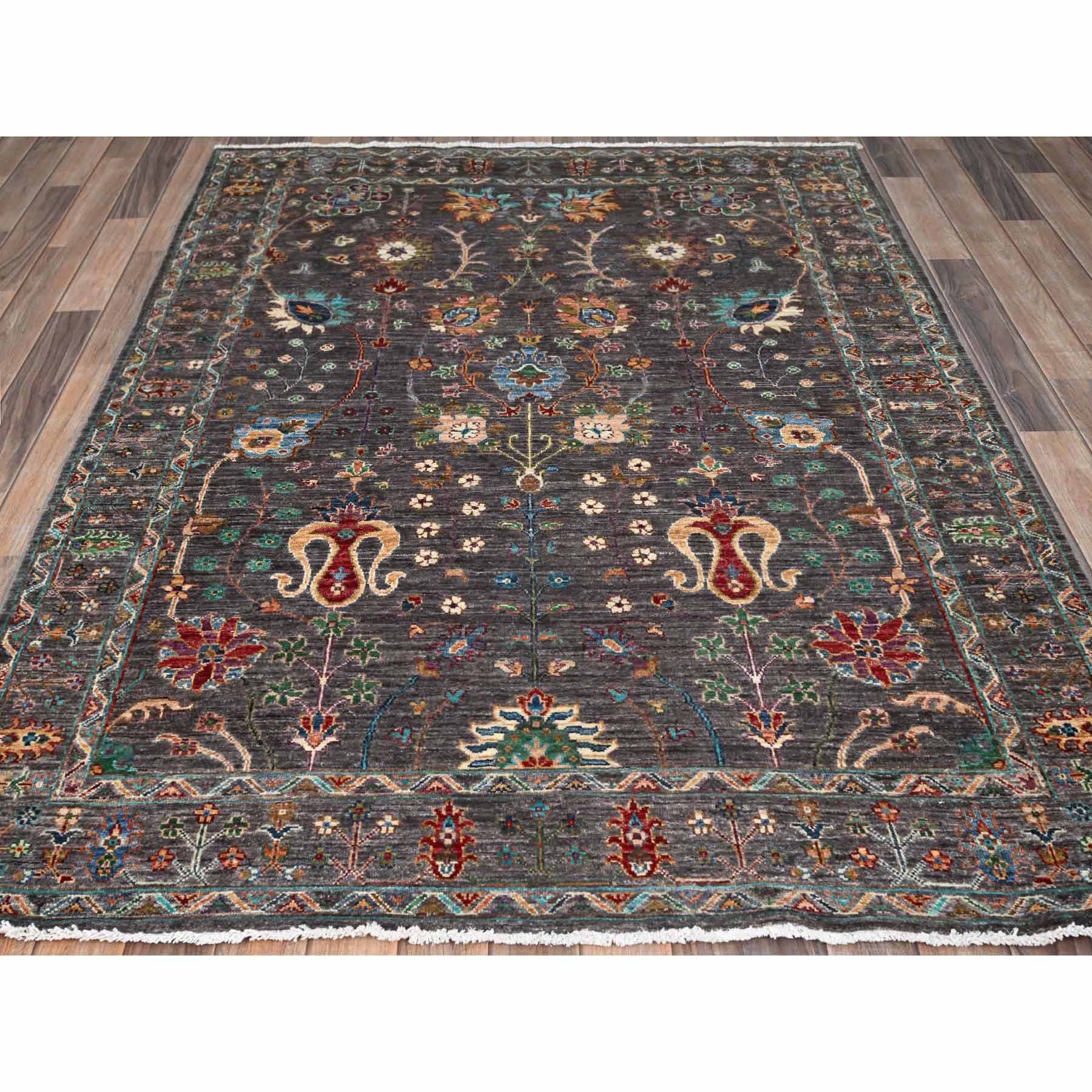 Tribal-Geometric-Hand-Knotted-Rug-433630