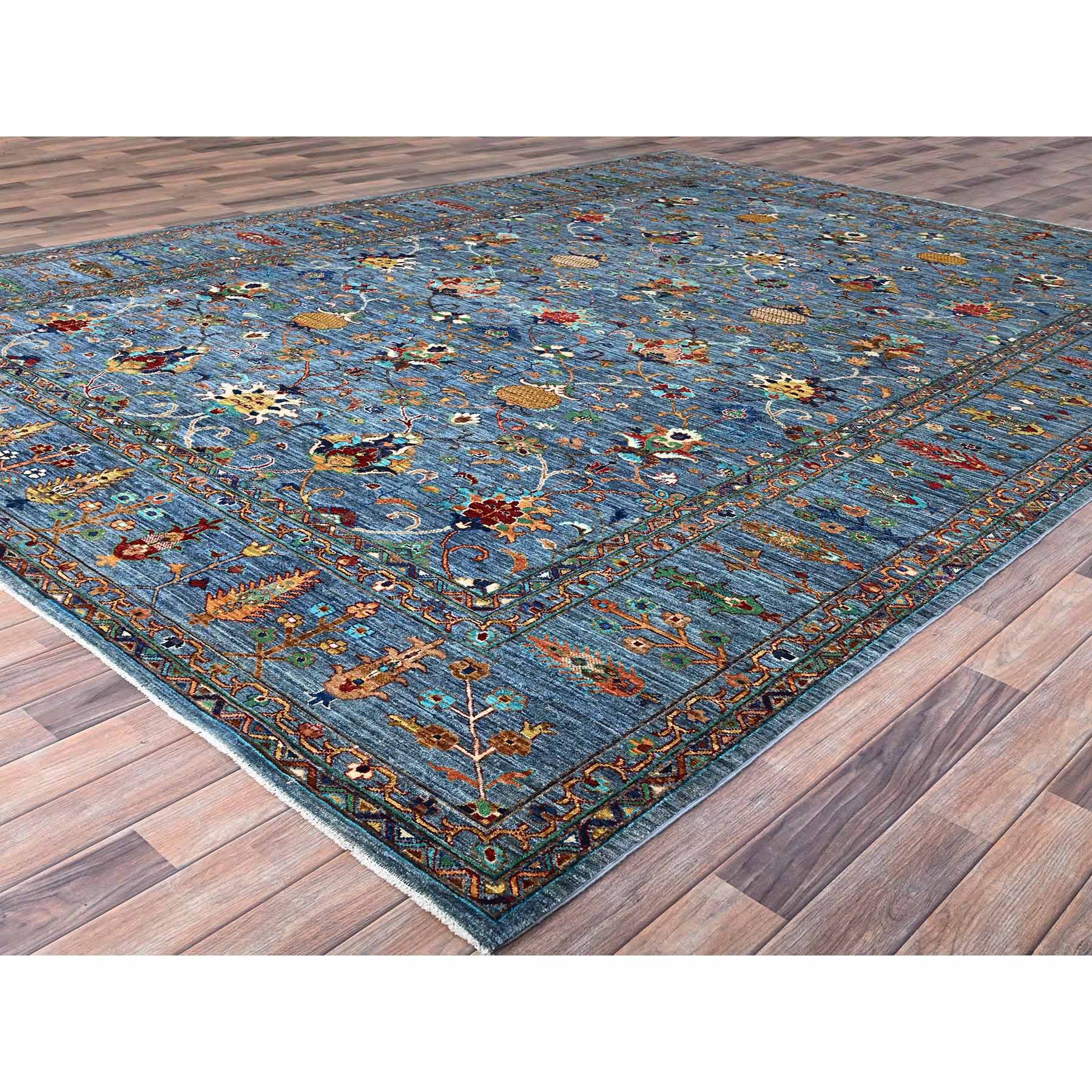 Tribal-Geometric-Hand-Knotted-Rug-433655