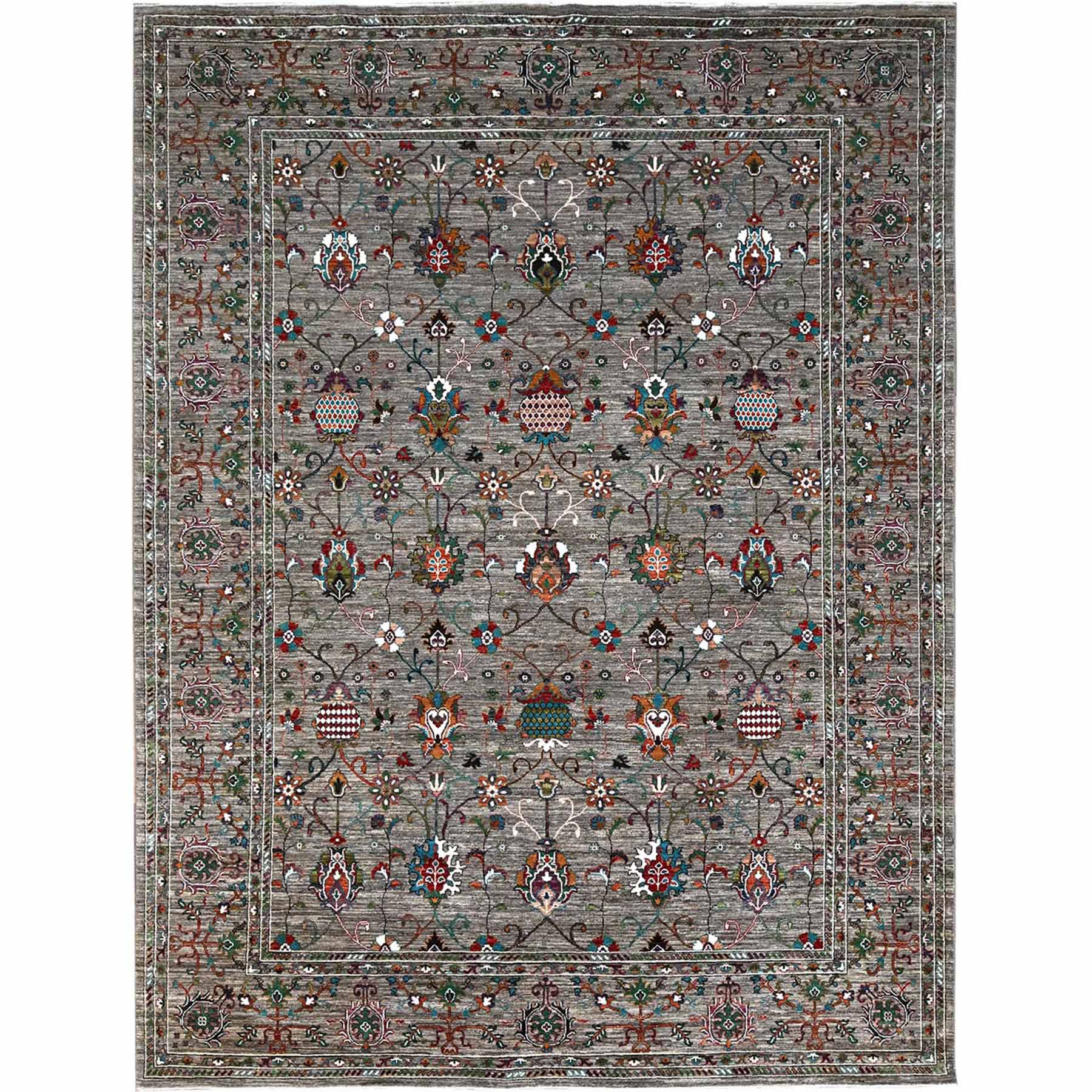 Tribal-Geometric-Hand-Knotted-Rug-434465