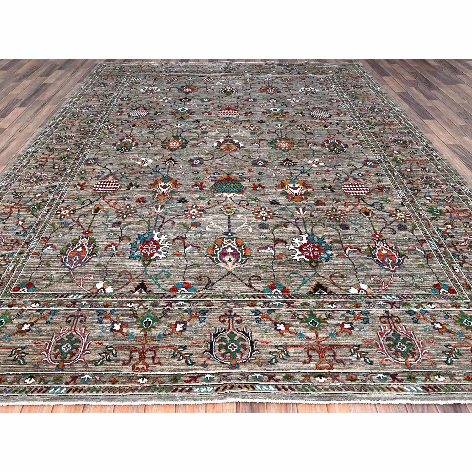 Tribal-Geometric-Hand-Knotted-Rug-434465