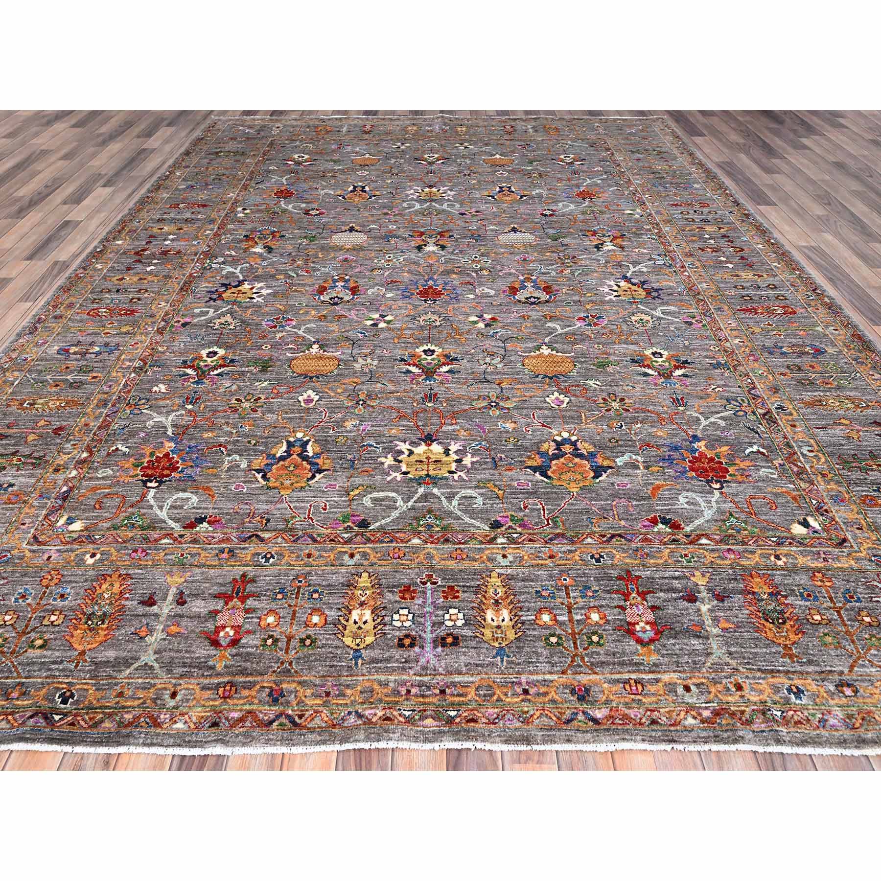 Tribal-Geometric-Hand-Knotted-Rug-434470