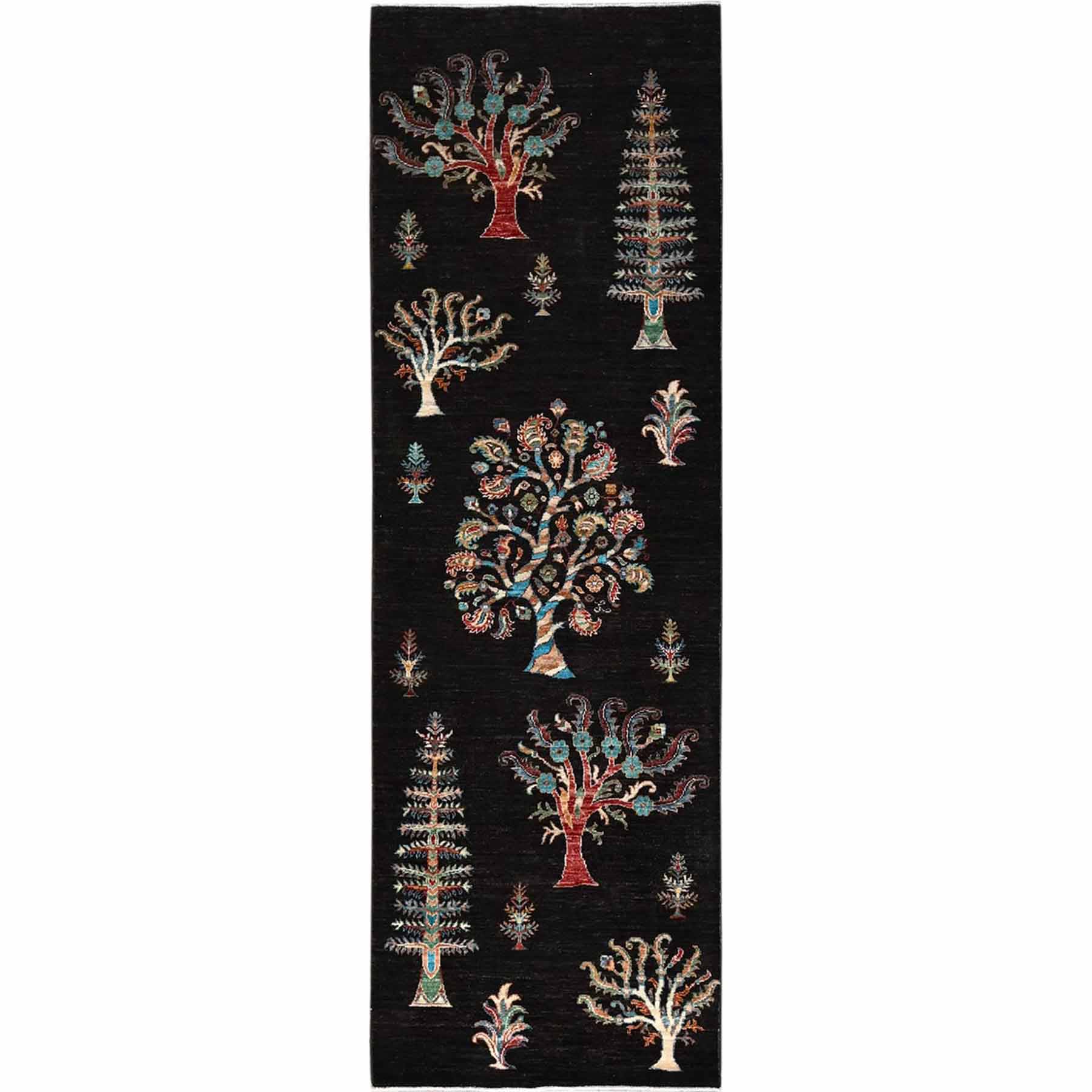 Tribal-Geometric-Hand-Knotted-Rug-434495