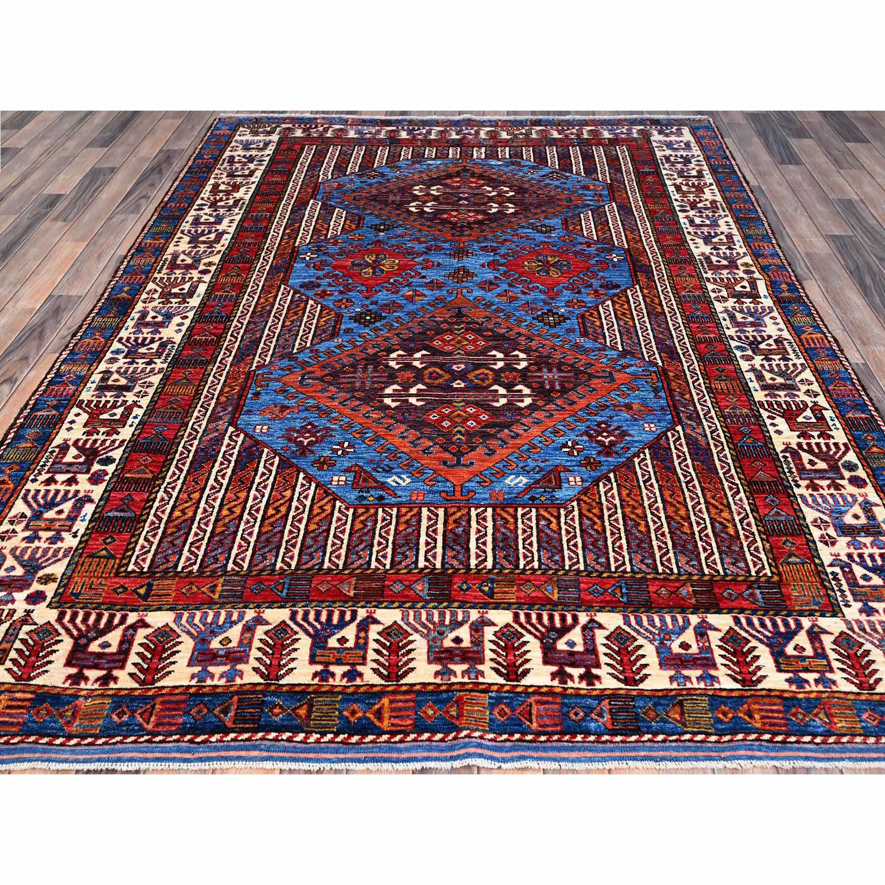 Tribal-Geometric-Hand-Knotted-Rug-434890