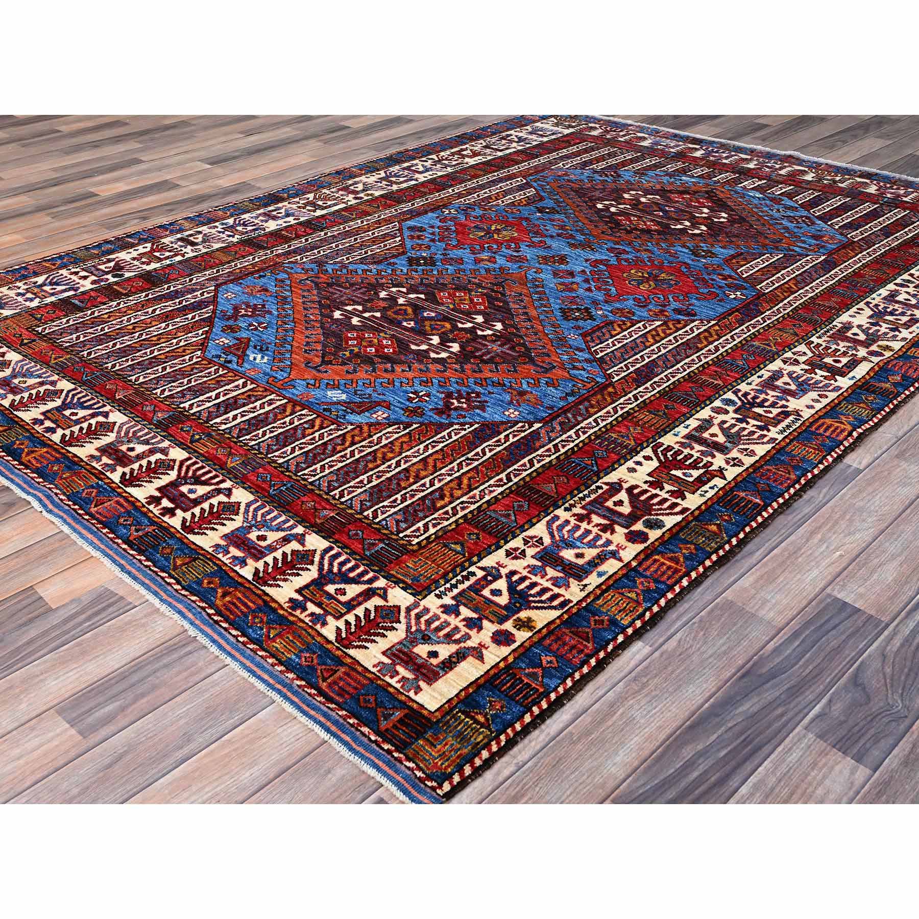 Tribal-Geometric-Hand-Knotted-Rug-434890