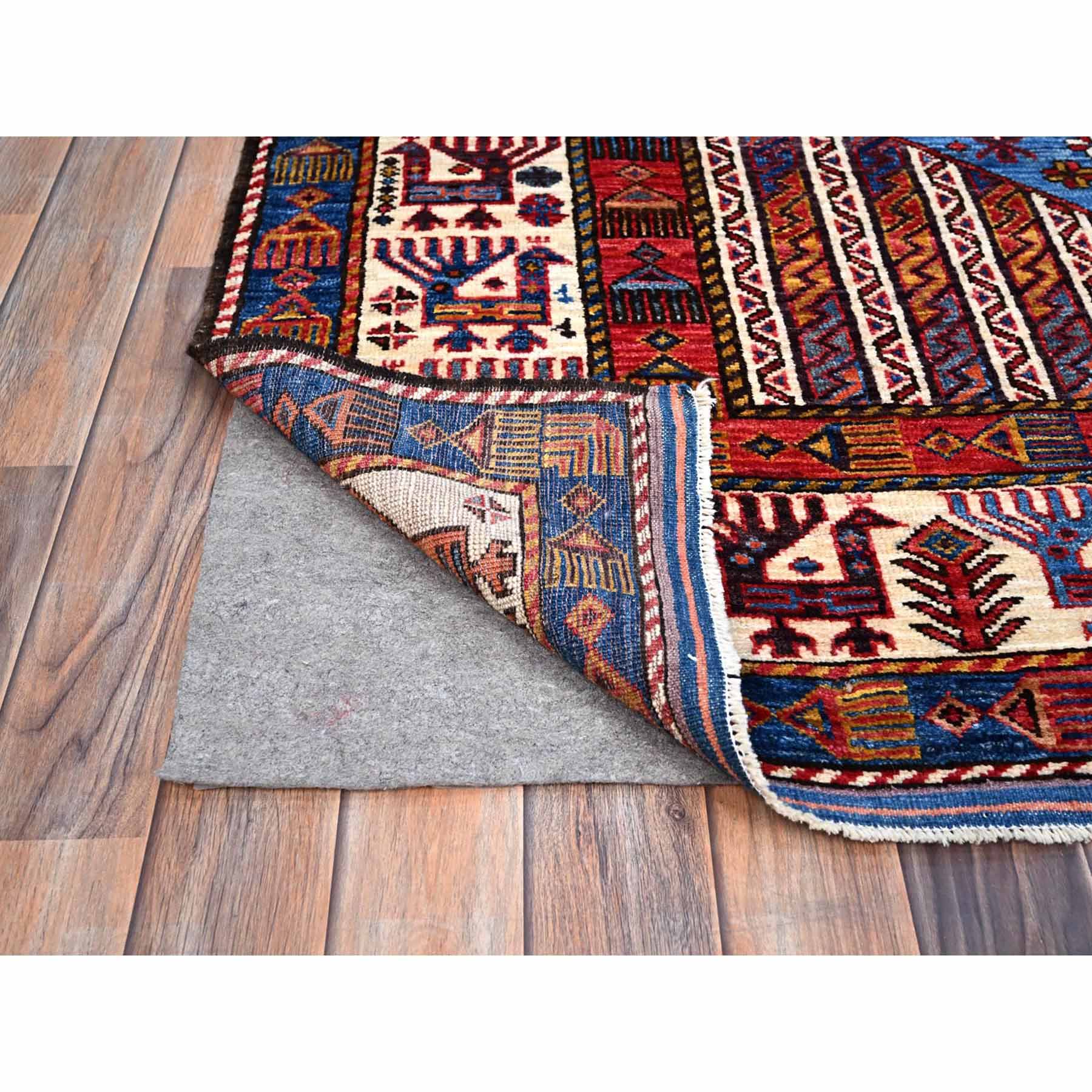 Tribal-Geometric-Hand-Knotted-Rug-434890