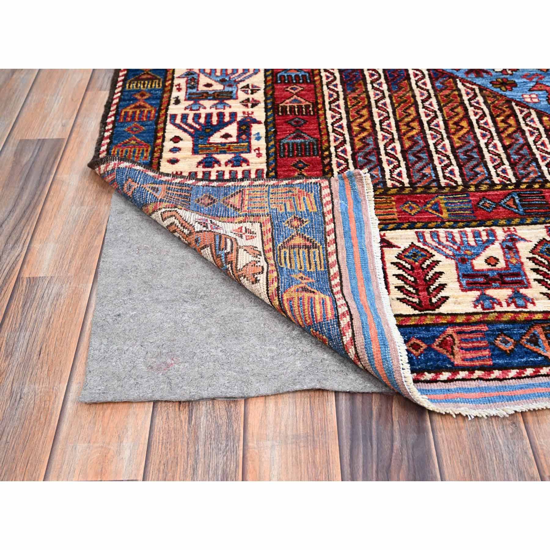Tribal-Geometric-Hand-Knotted-Rug-434905