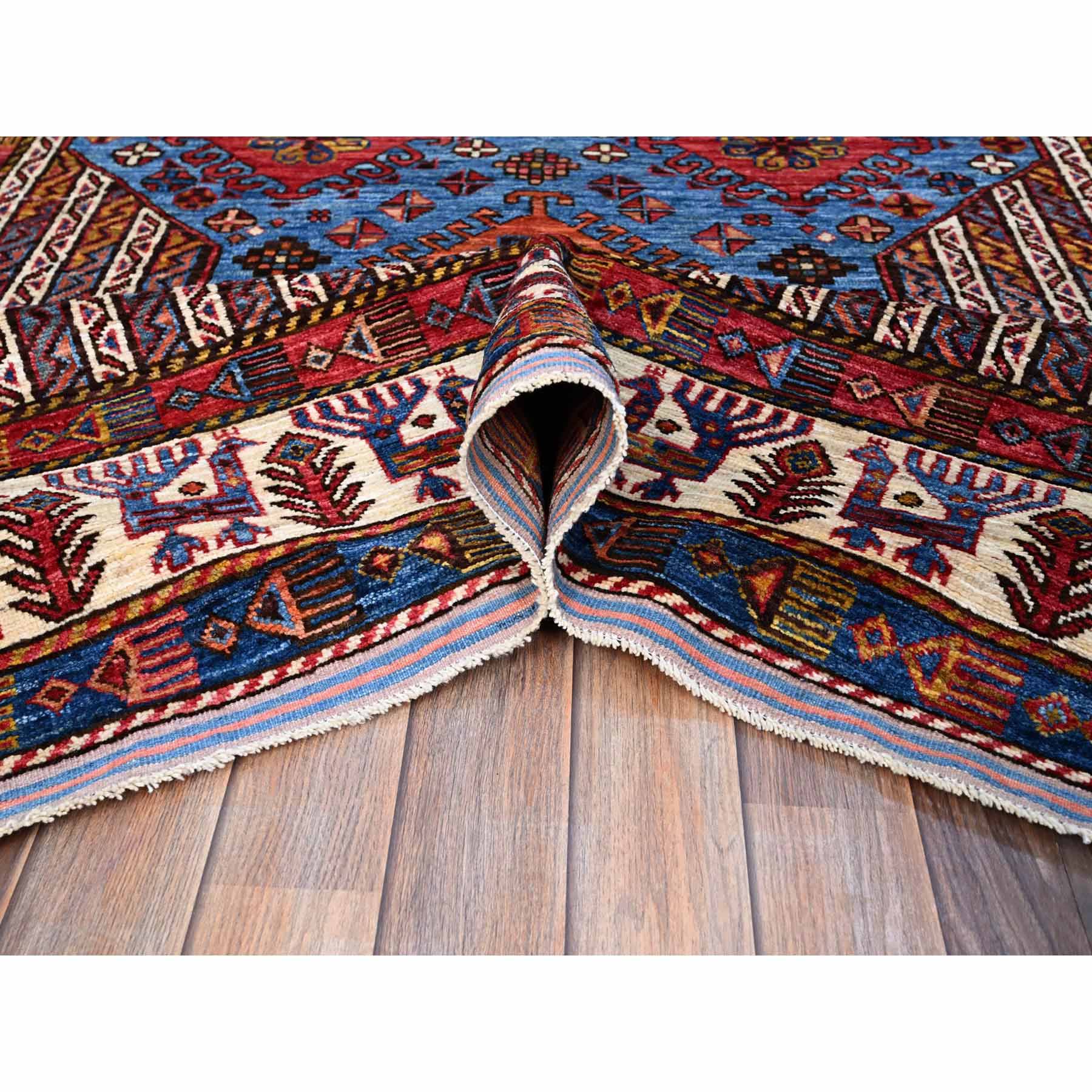 Tribal-Geometric-Hand-Knotted-Rug-434905