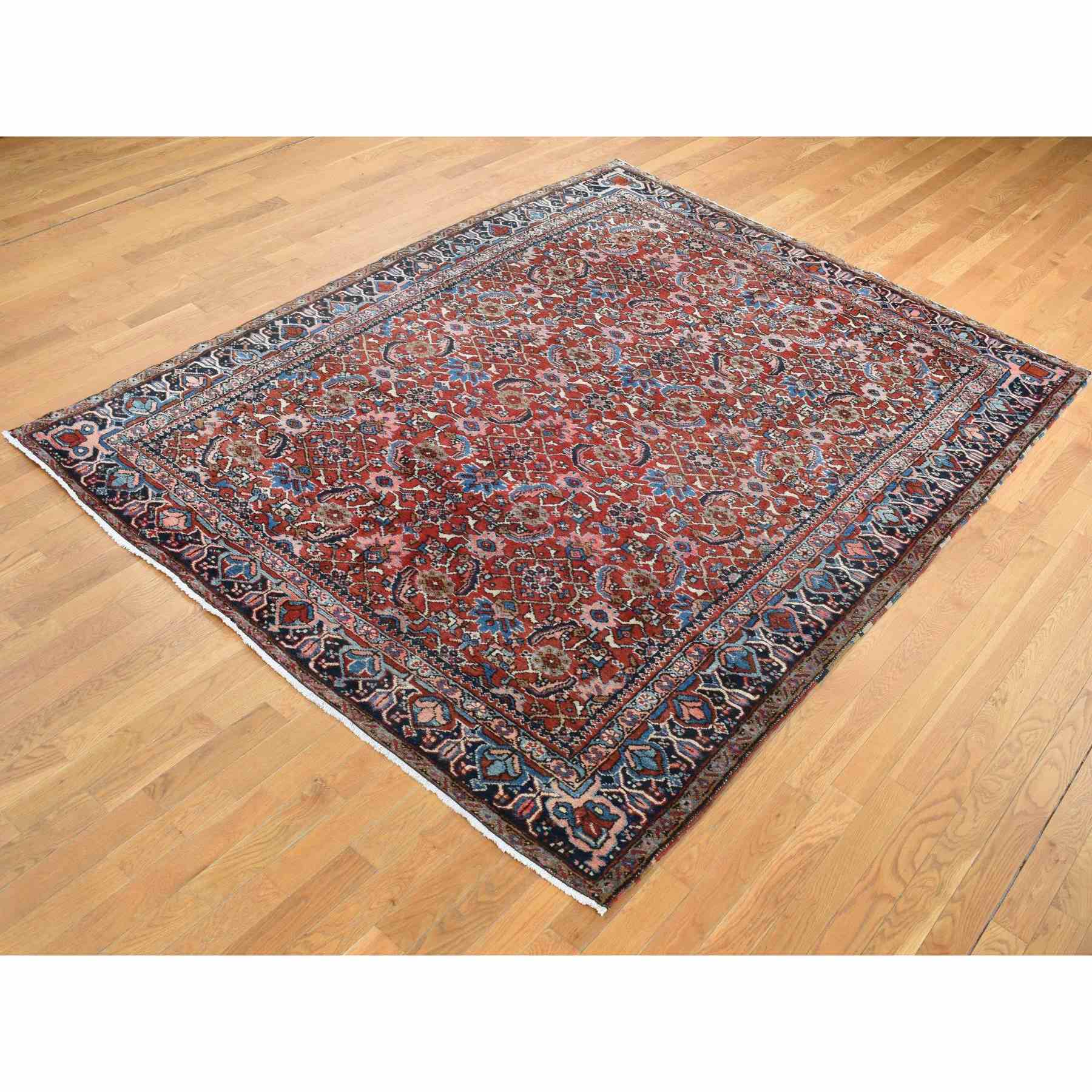 Antique-Hand-Knotted-Rug-437005