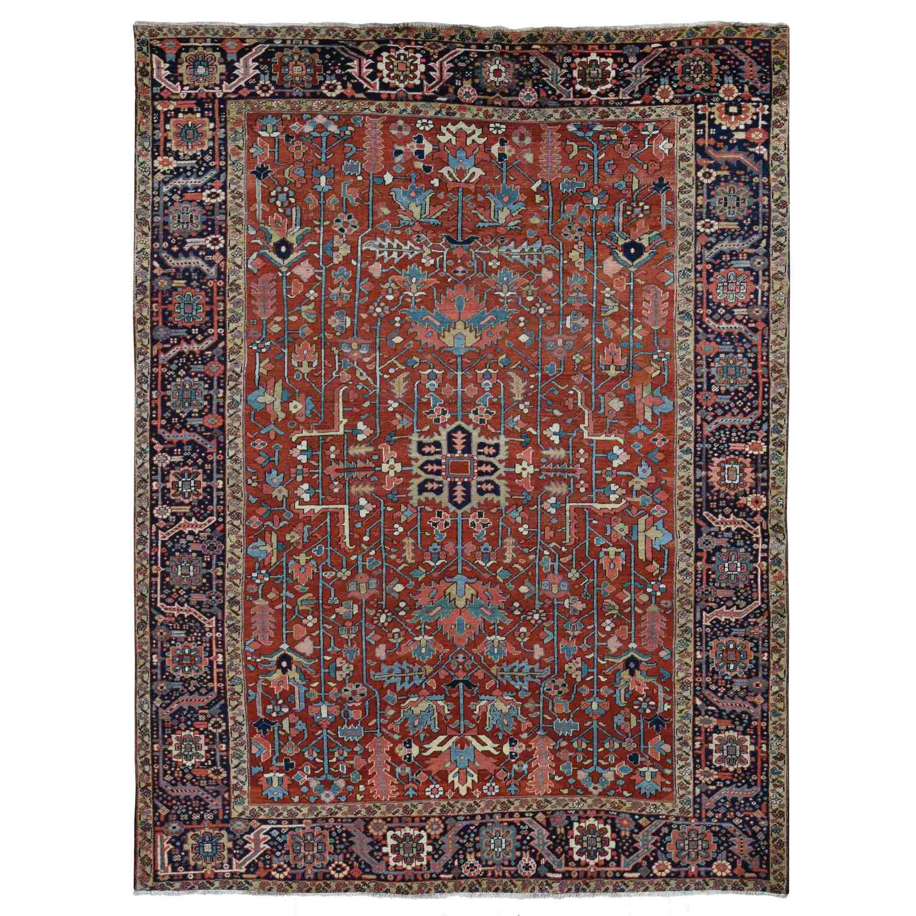 Heriz-Hand-Knotted-Rug-436550