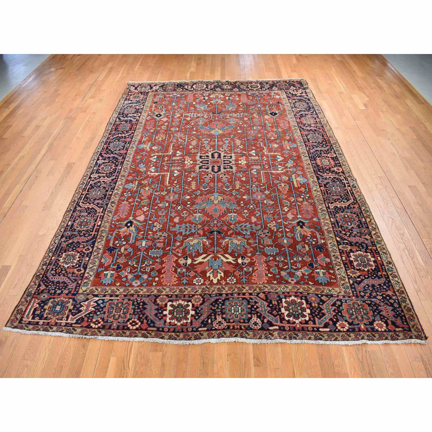 Heriz-Hand-Knotted-Rug-436550