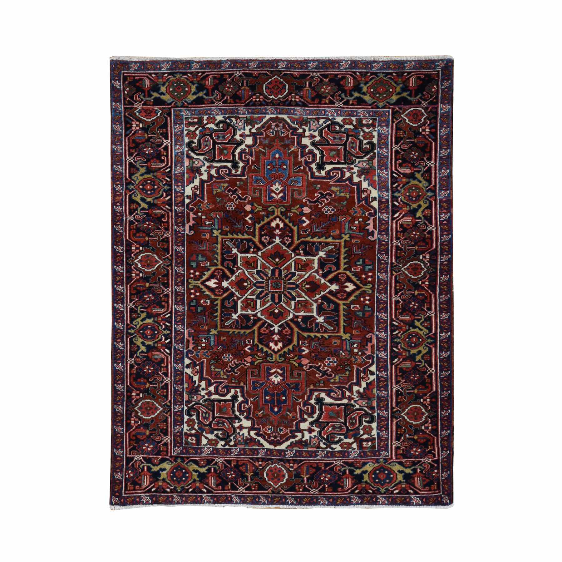 Heriz-Hand-Knotted-Rug-437025