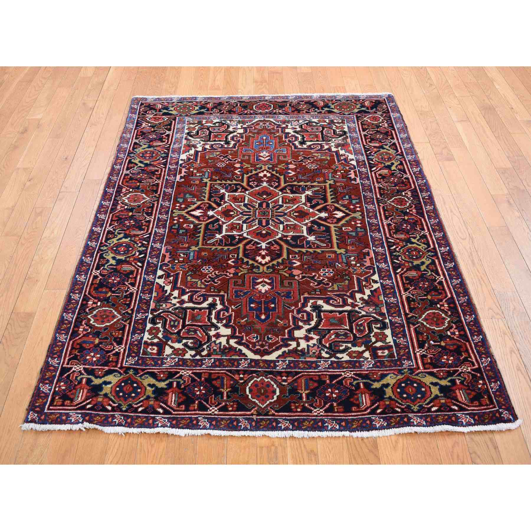 Heriz-Hand-Knotted-Rug-437025