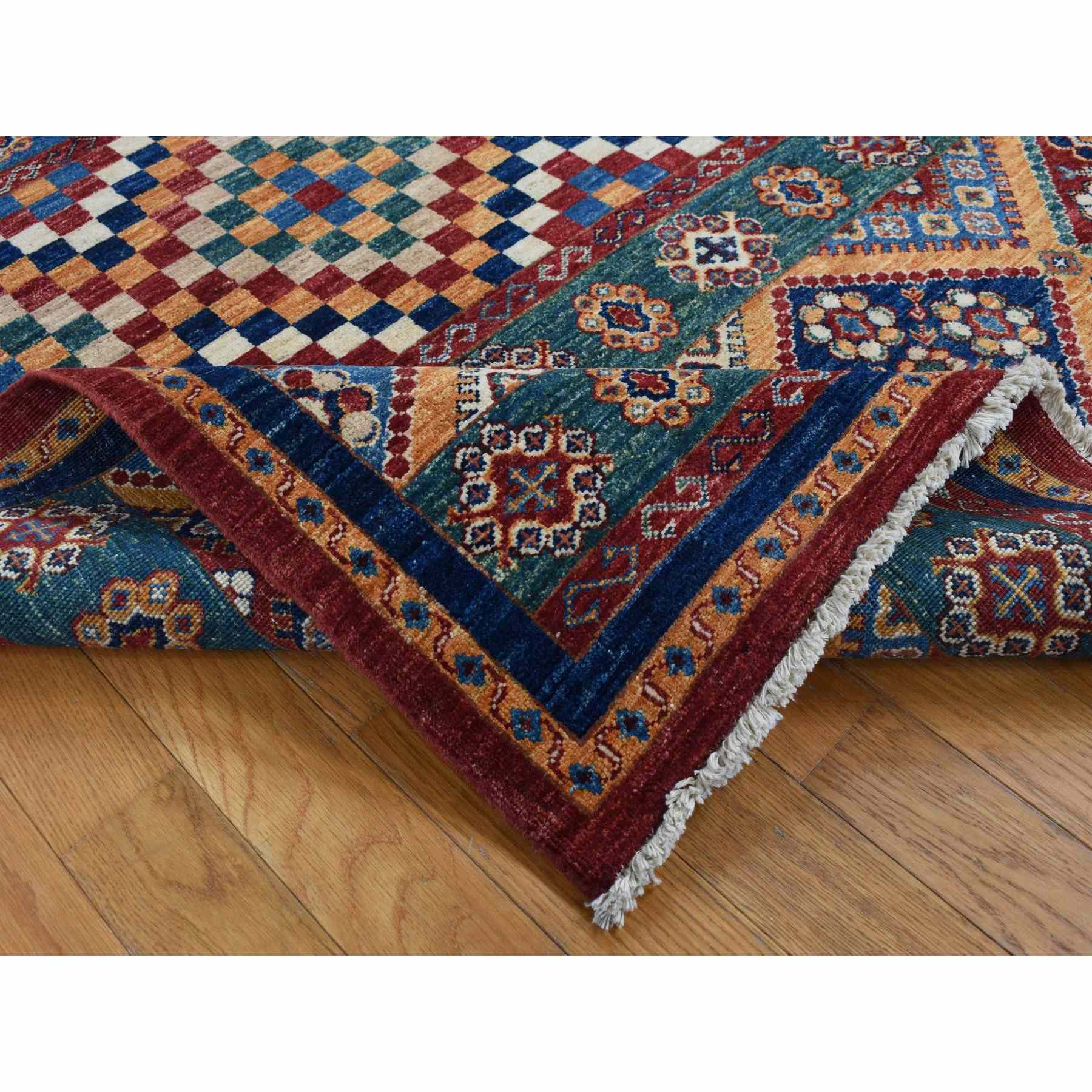 Kazak-Hand-Knotted-Rug-435090