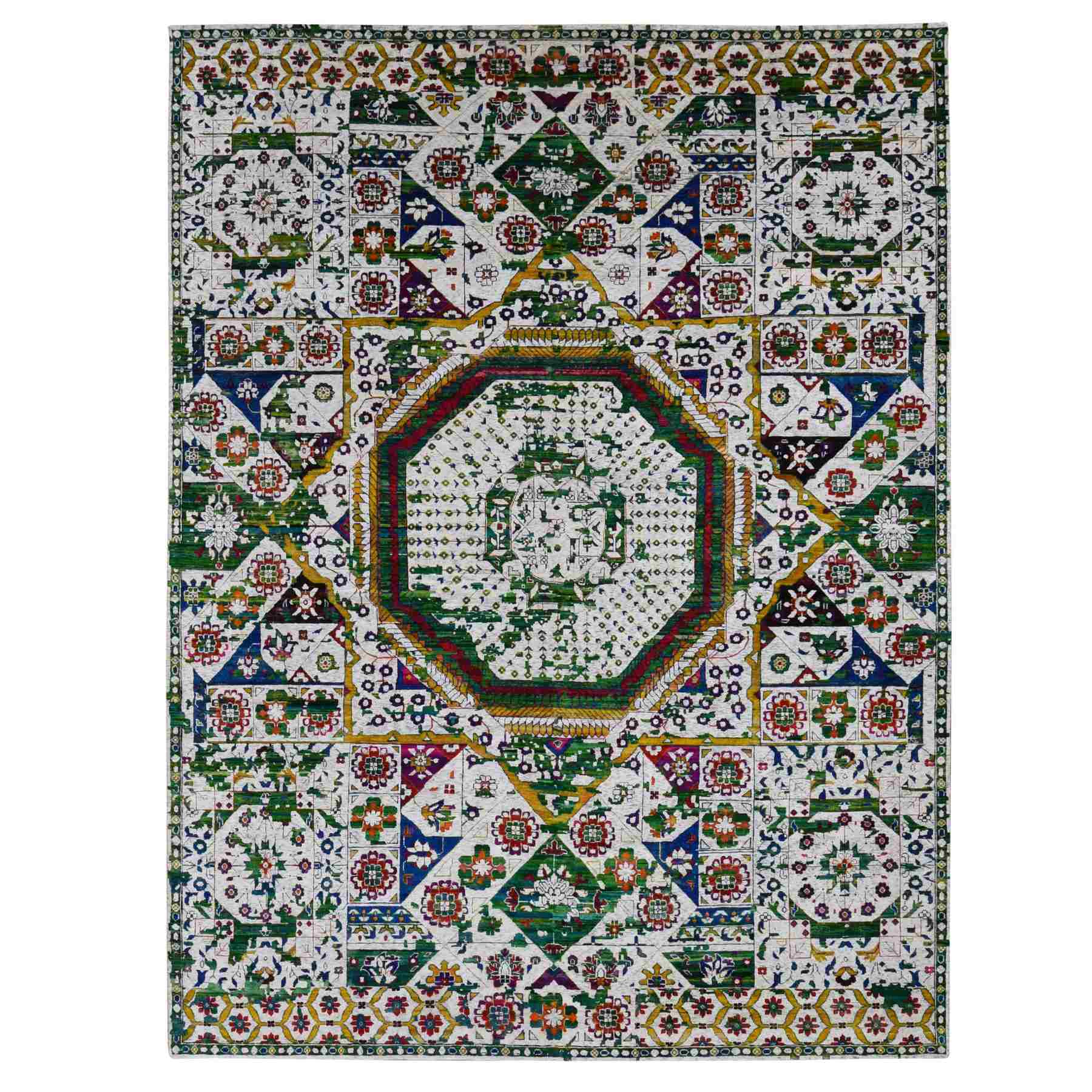 Mamluk-Hand-Knotted-Rug-435400