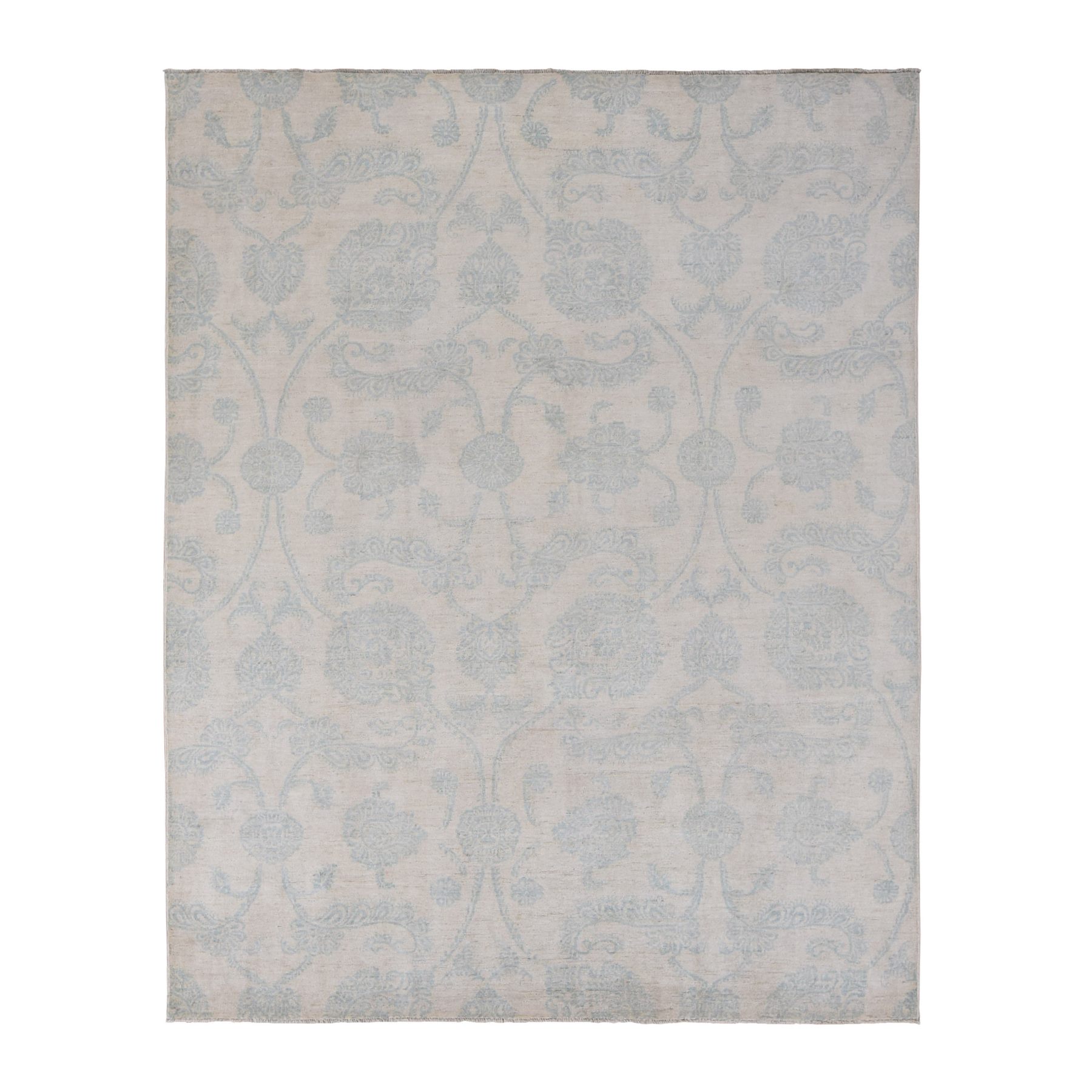 Oushak-And-Peshawar-Hand-Knotted-Rug-435045